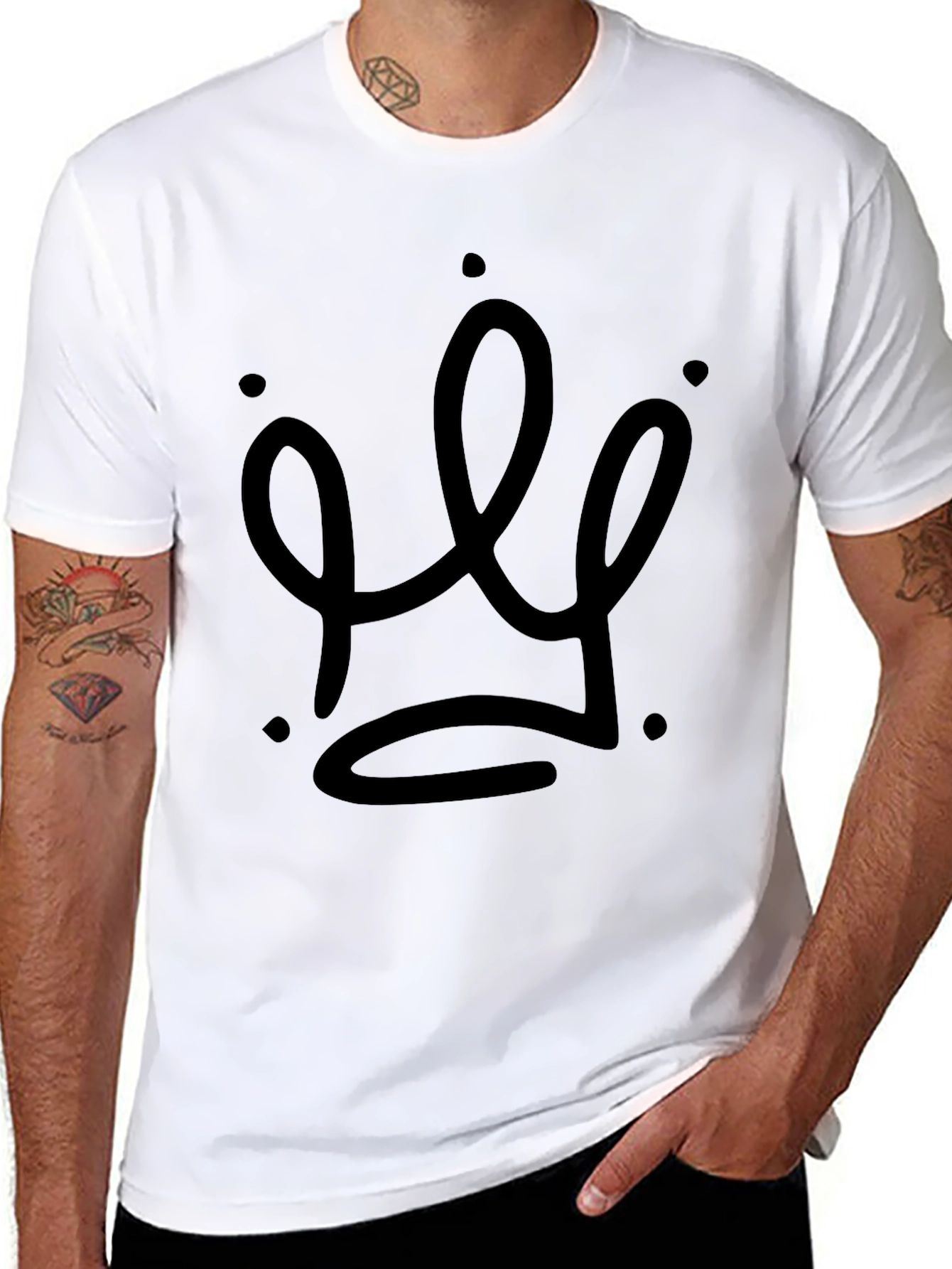 Crown Graphic T-Shirt - Modern Royal Design
