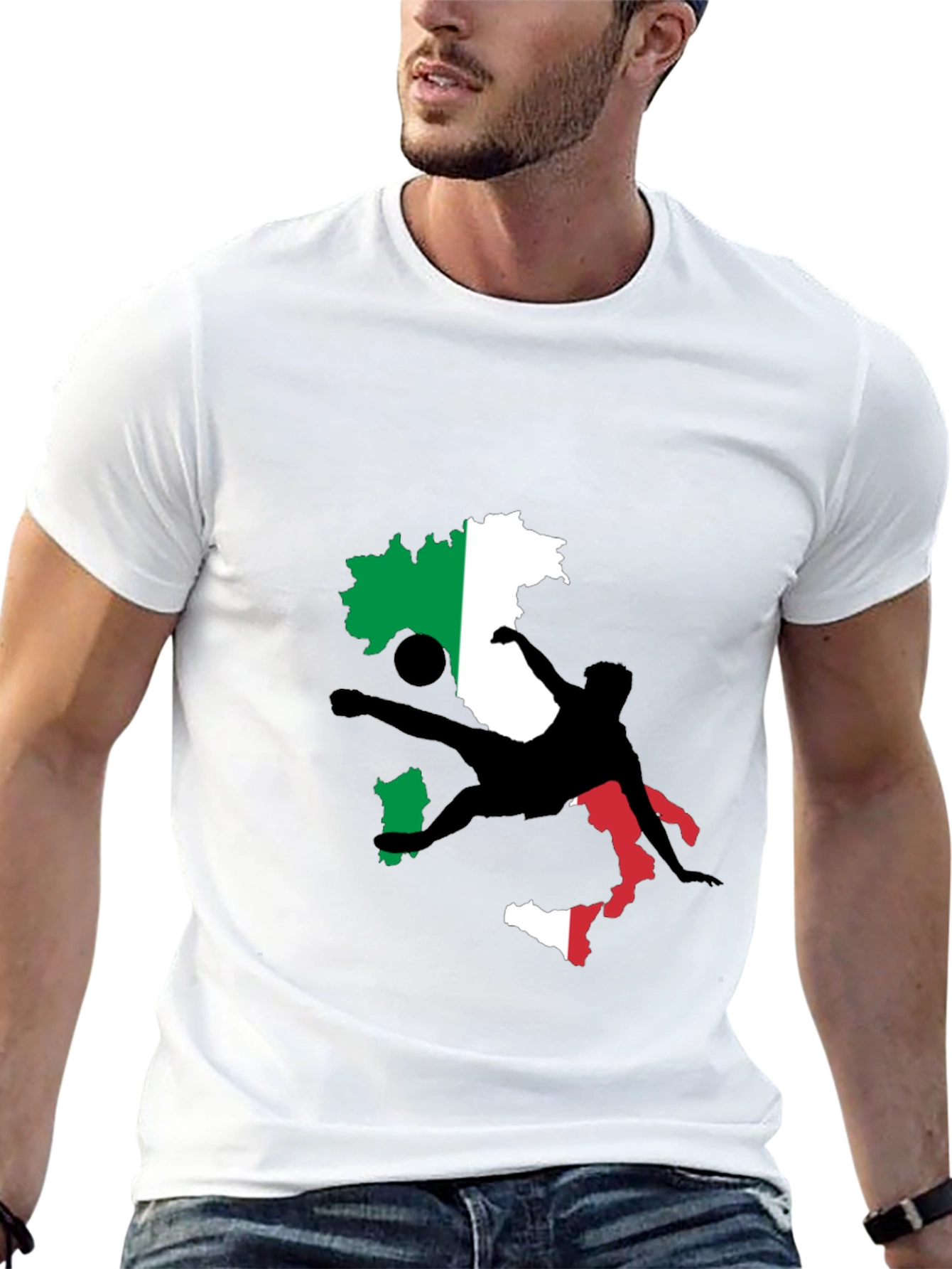 Italy Soccer Fan T-Shirt - Black
