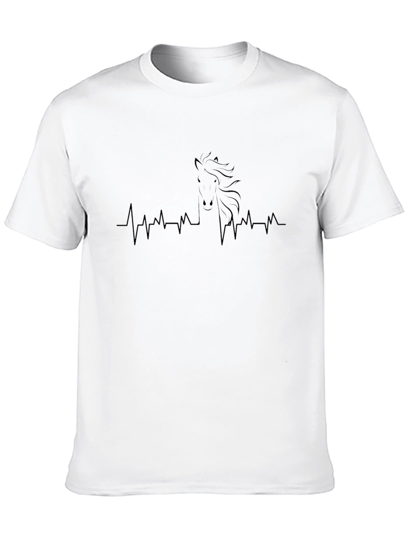 Black Horse Heartbeat T-Shirt