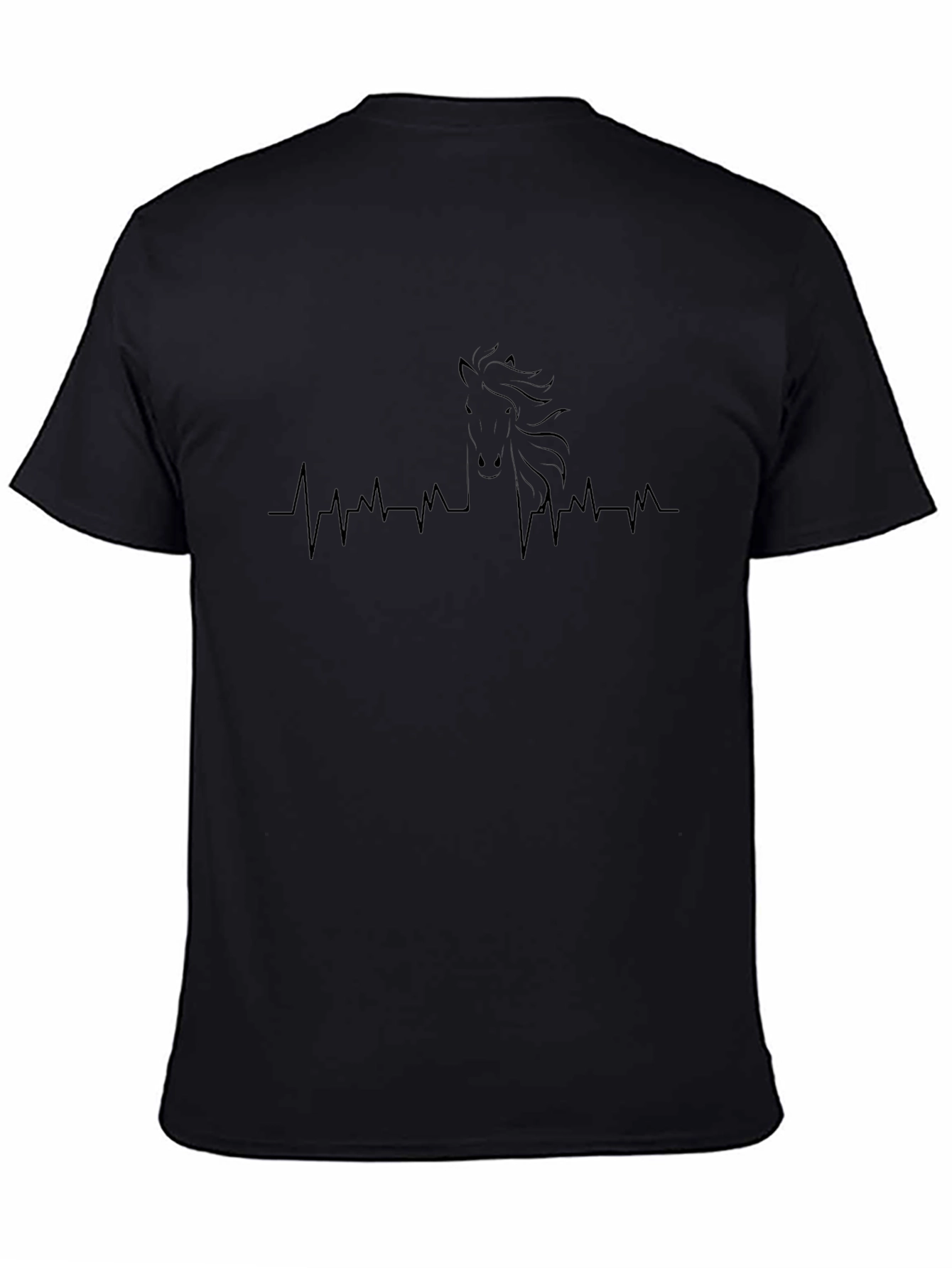 Black Horse Heartbeat T-Shirt