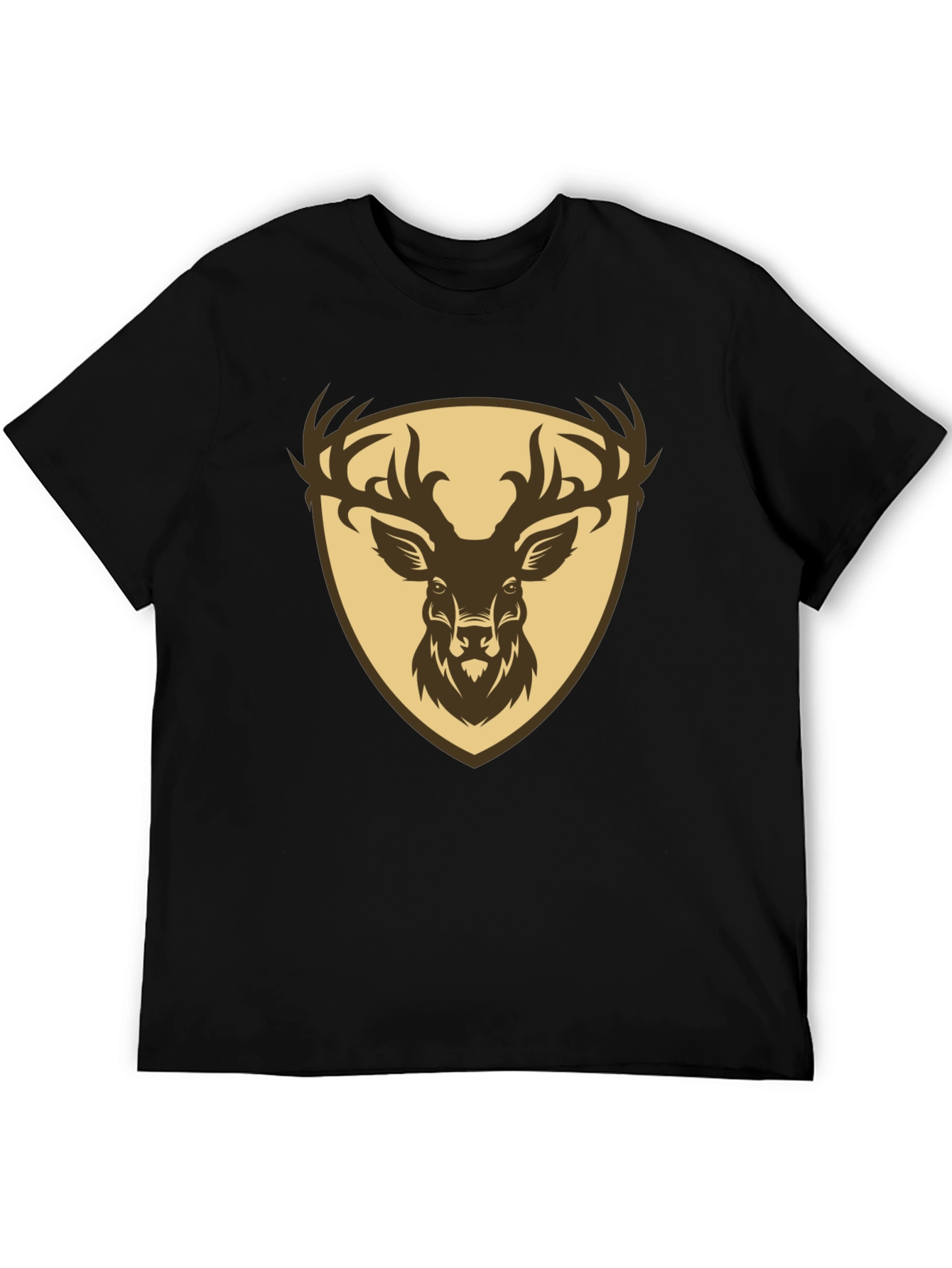 Black Deer Crest Graphic Tee