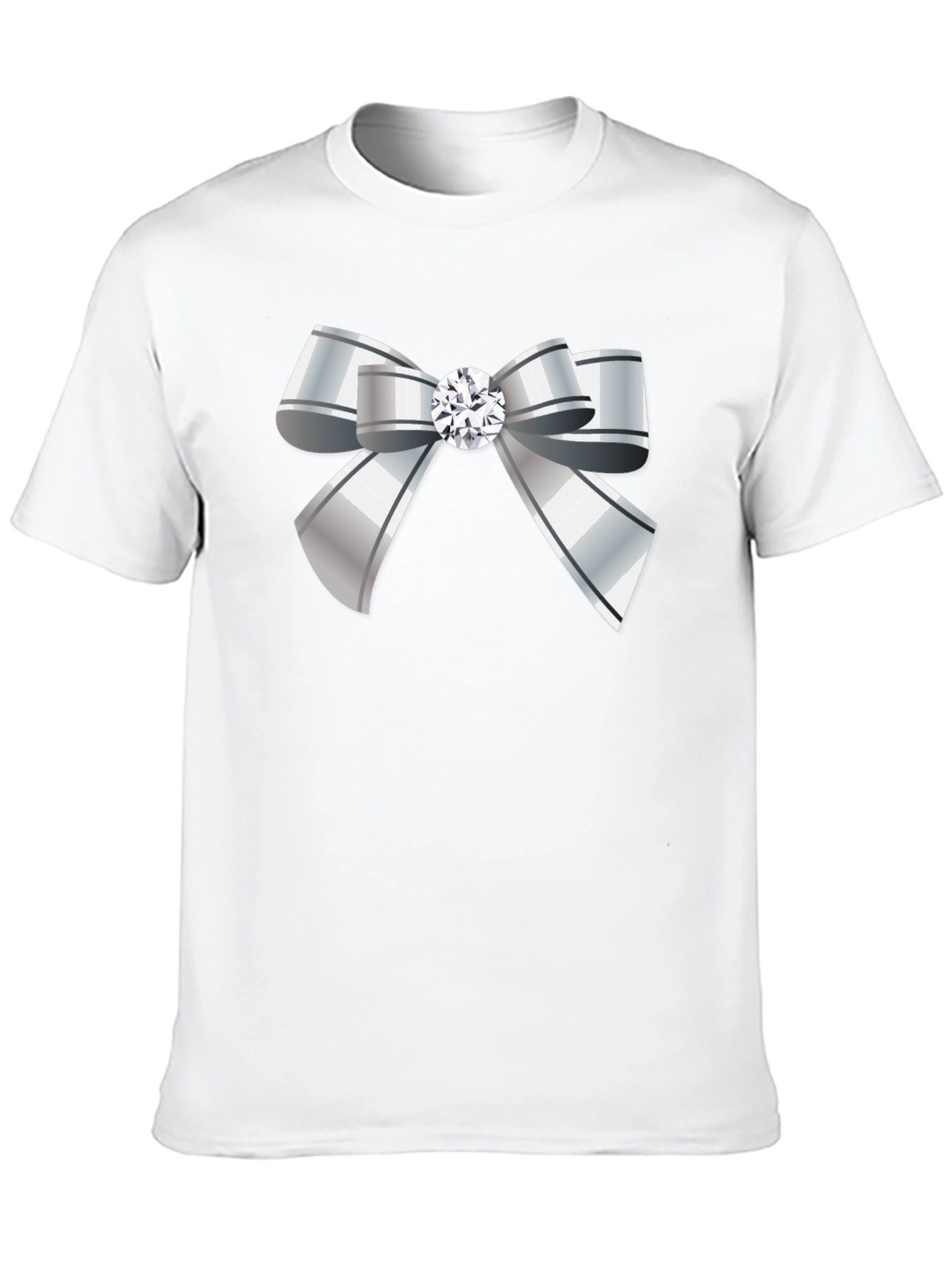 Bow Tie Graphic Tee - Elegant Style