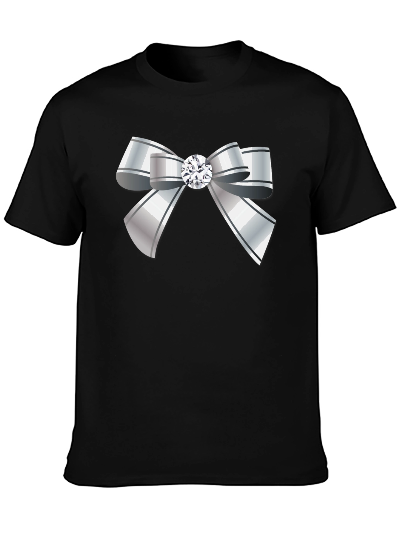 Bow Tie Graphic Tee - Elegant Style