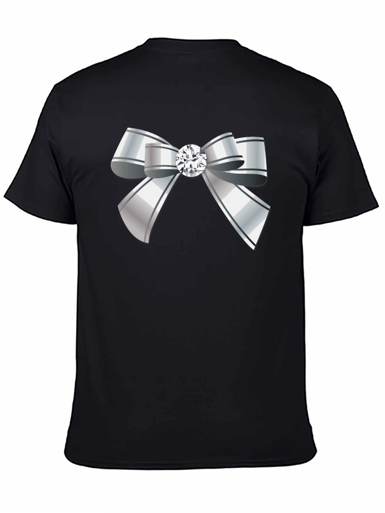 Bow Tie Graphic Tee - Elegant Style