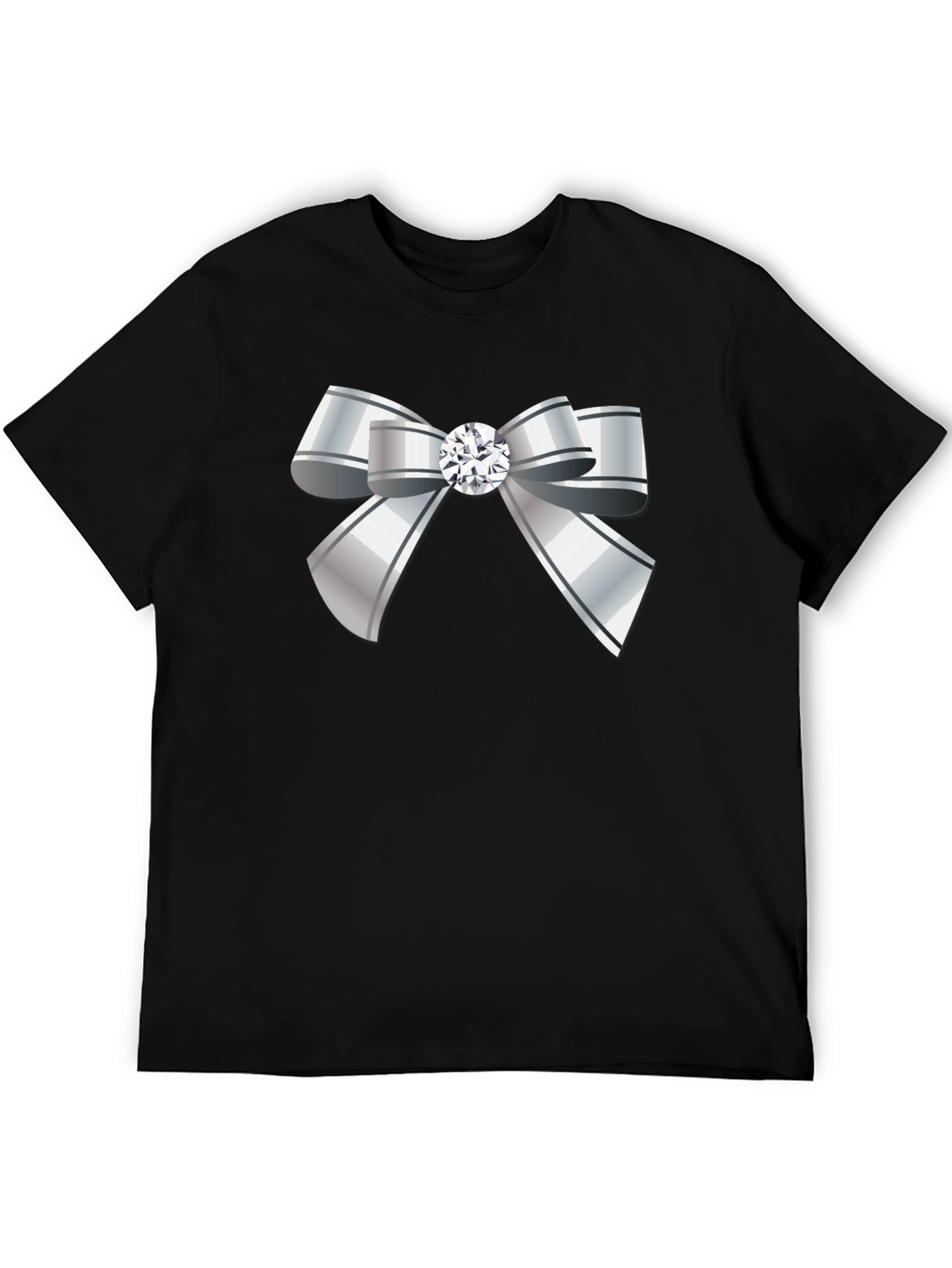 Bow Tie Graphic Tee - Elegant Style