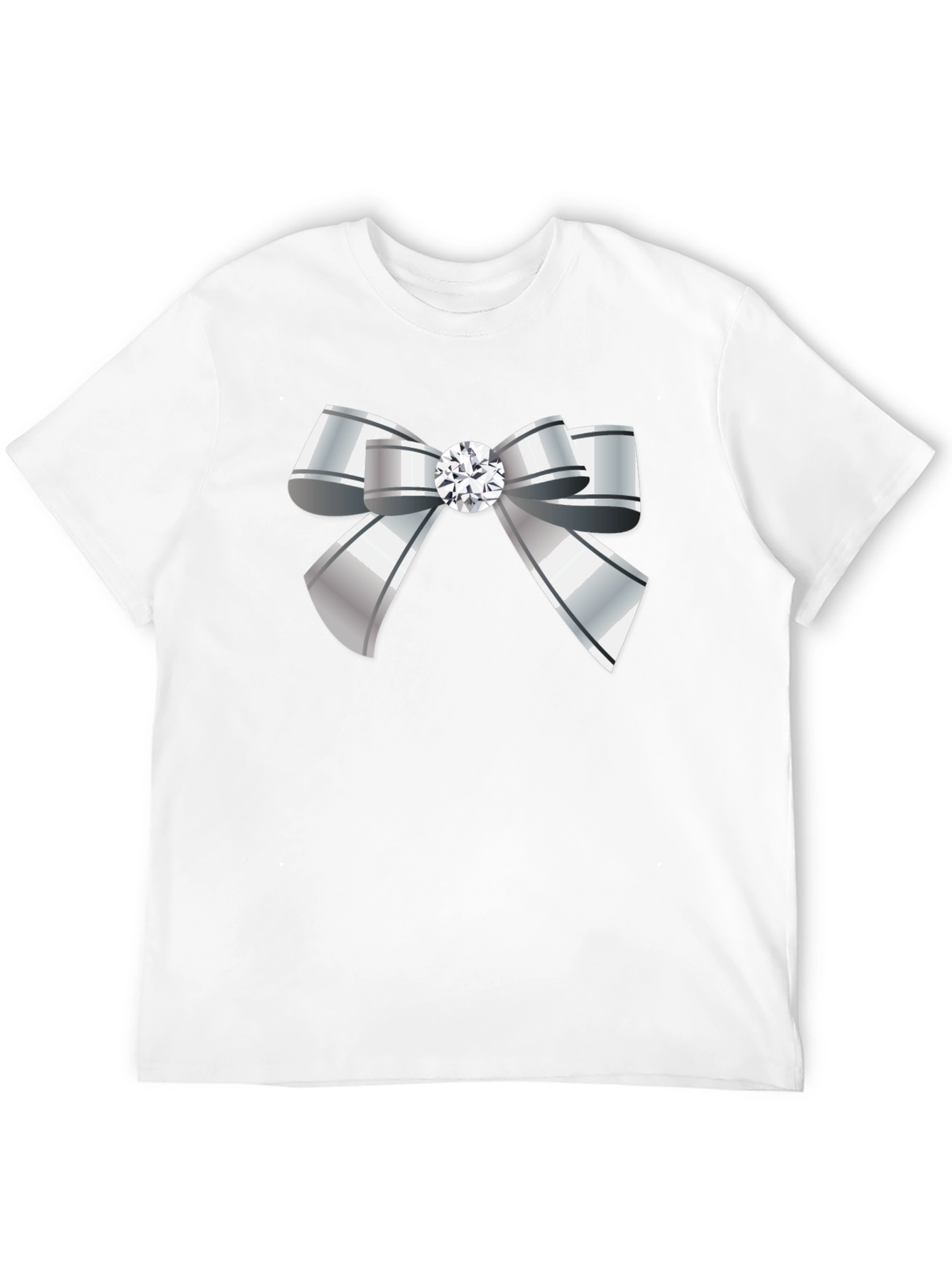 Bow Tie Graphic Tee - Elegant Style