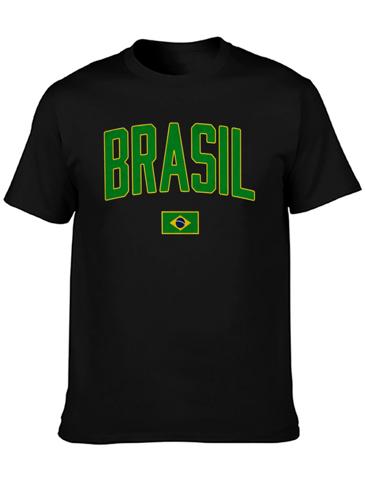 Brasil T-Shirt - Green & Yellow Graphic Tee