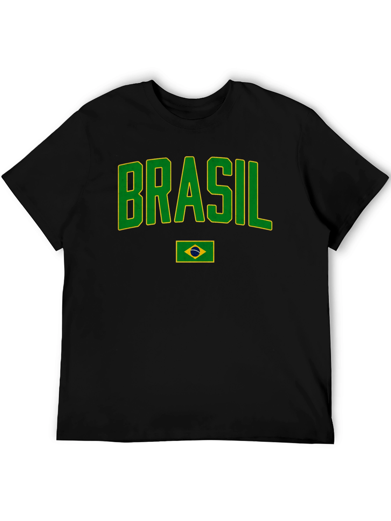 Brasil T-Shirt - Green & Yellow Graphic Tee