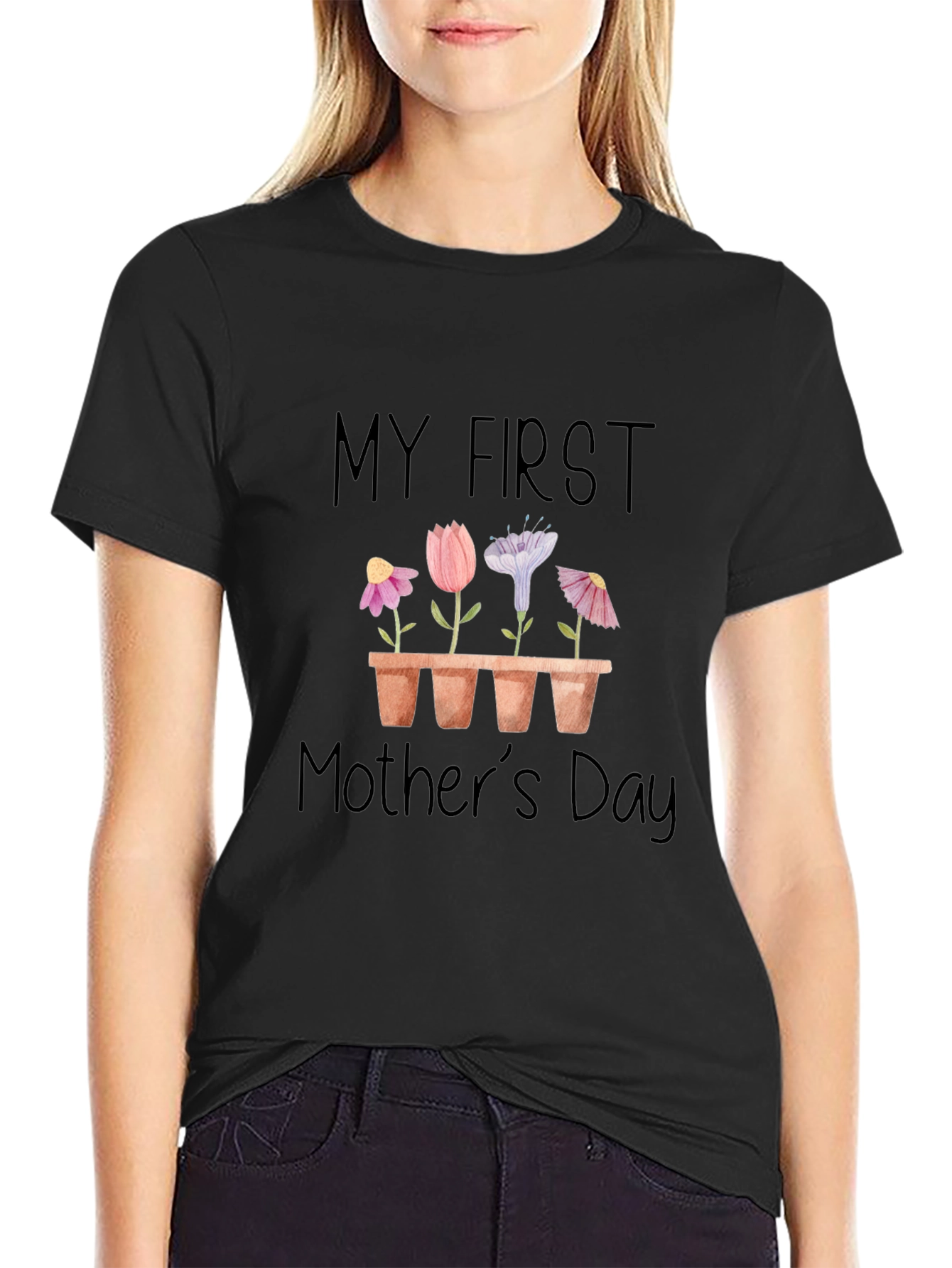 My First Mothers Day Floral T-Shirt