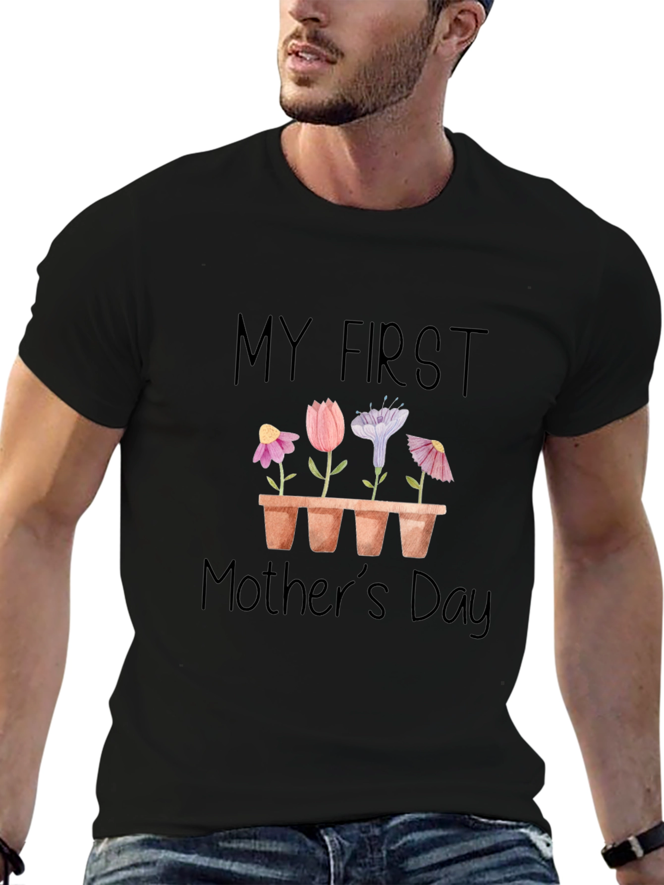 My First Mothers Day Floral T-Shirt