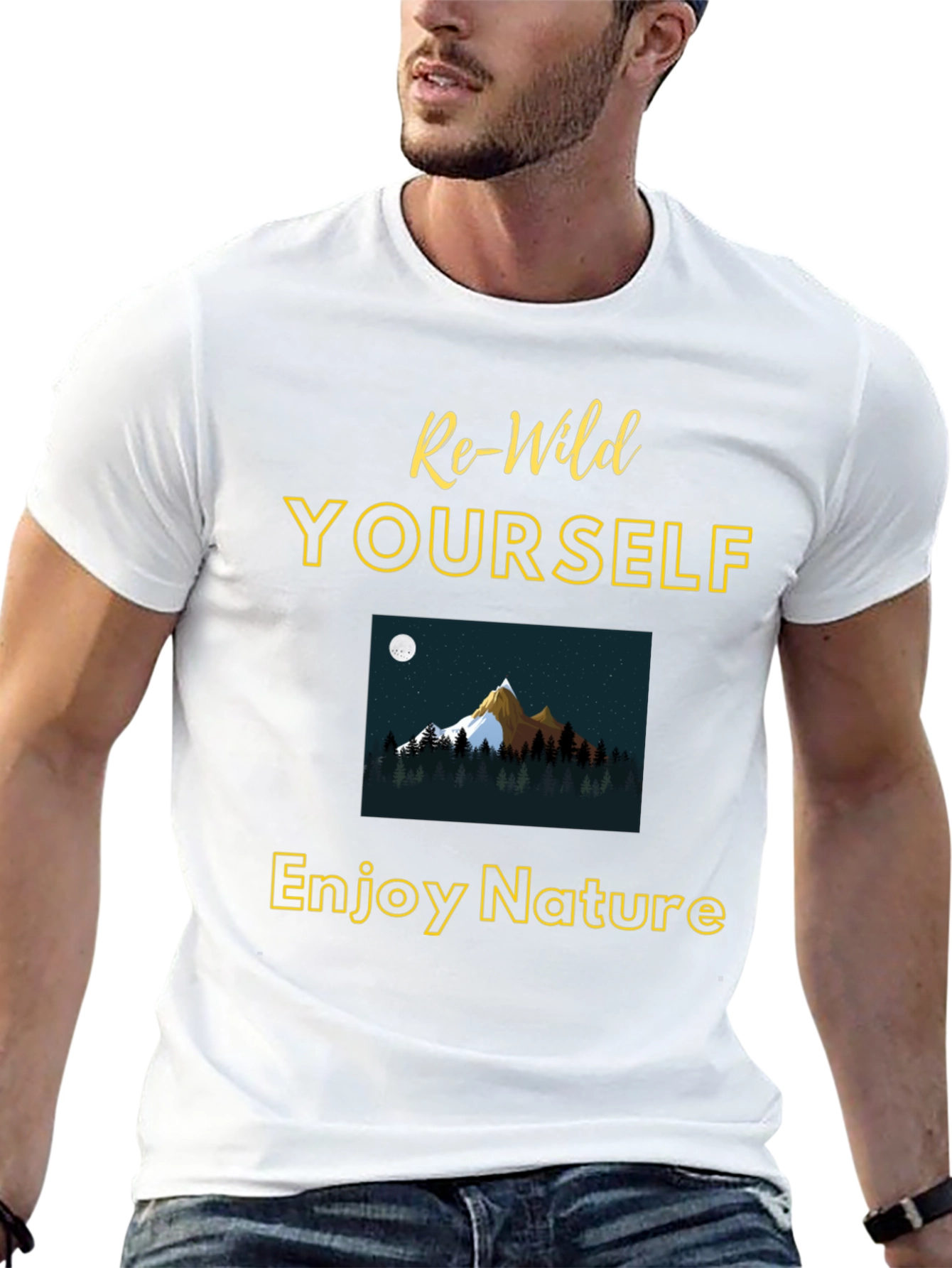 Re-Wild Yourself T-Shirt - Enjoy Nature Graphic Tee
