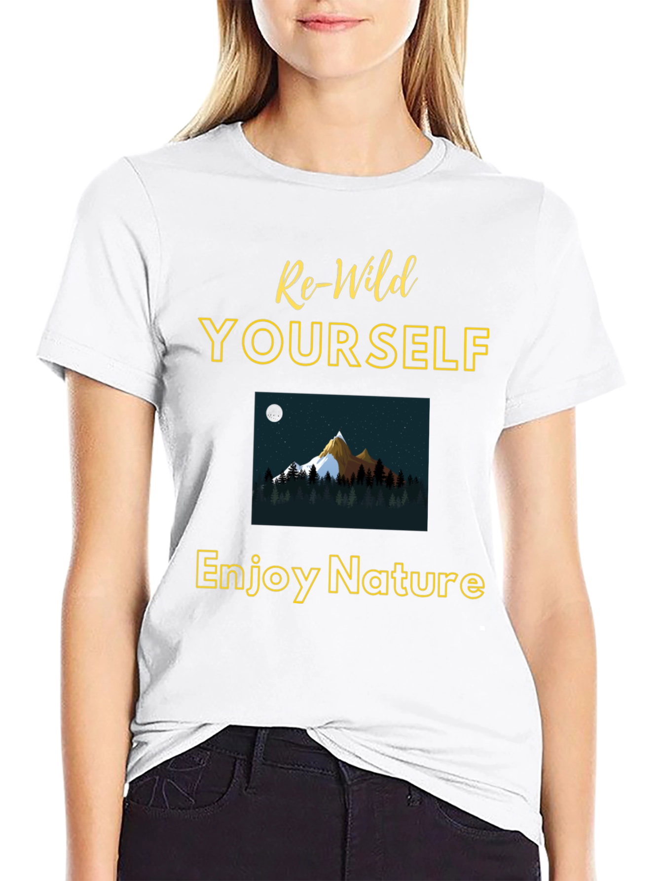 Re-Wild Yourself T-Shirt - Enjoy Nature Graphic Tee