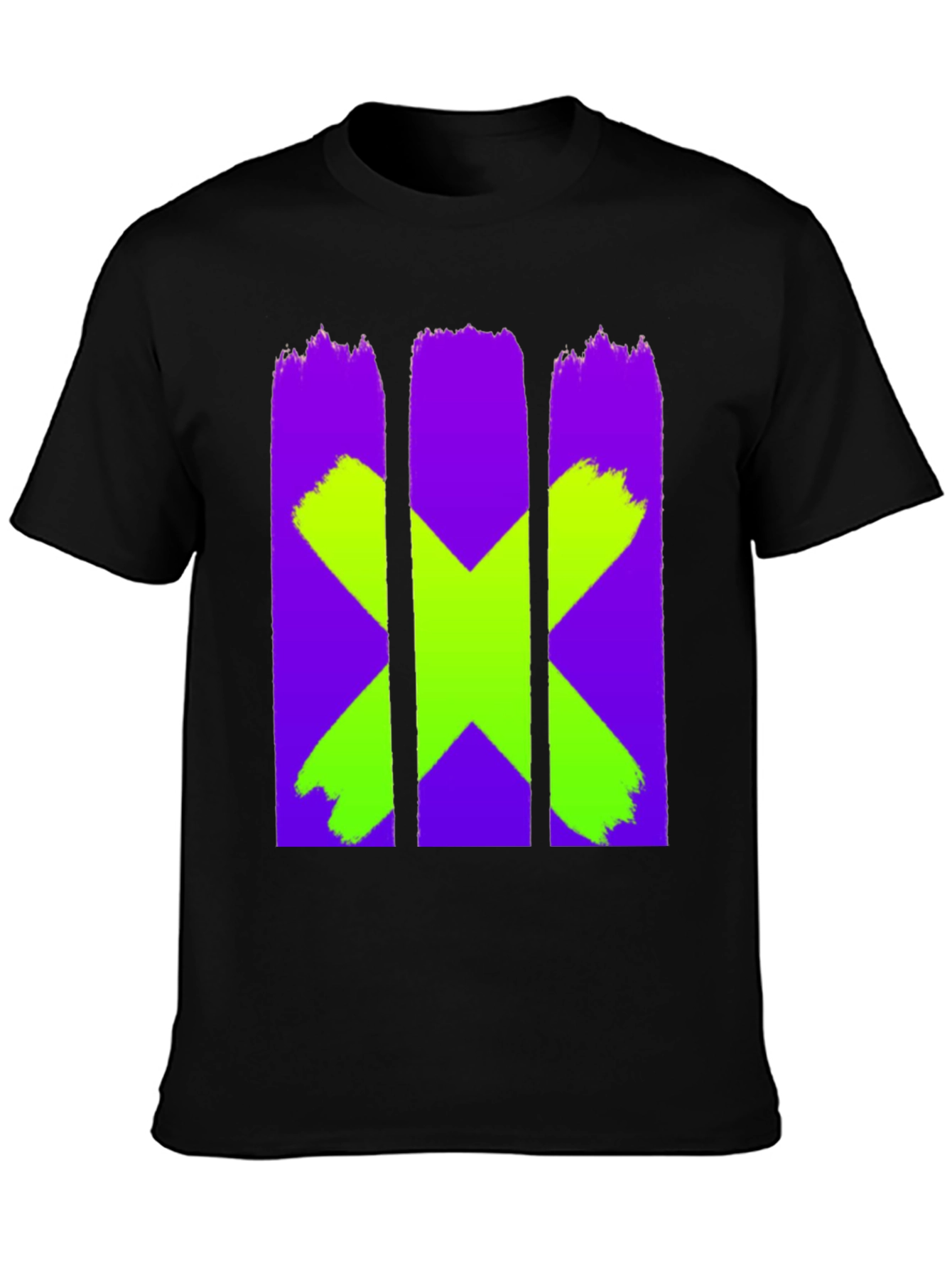 Bold X Graphic Black Tee