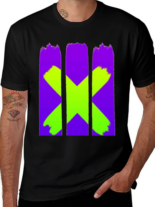Bold X Graphic Black Tee
