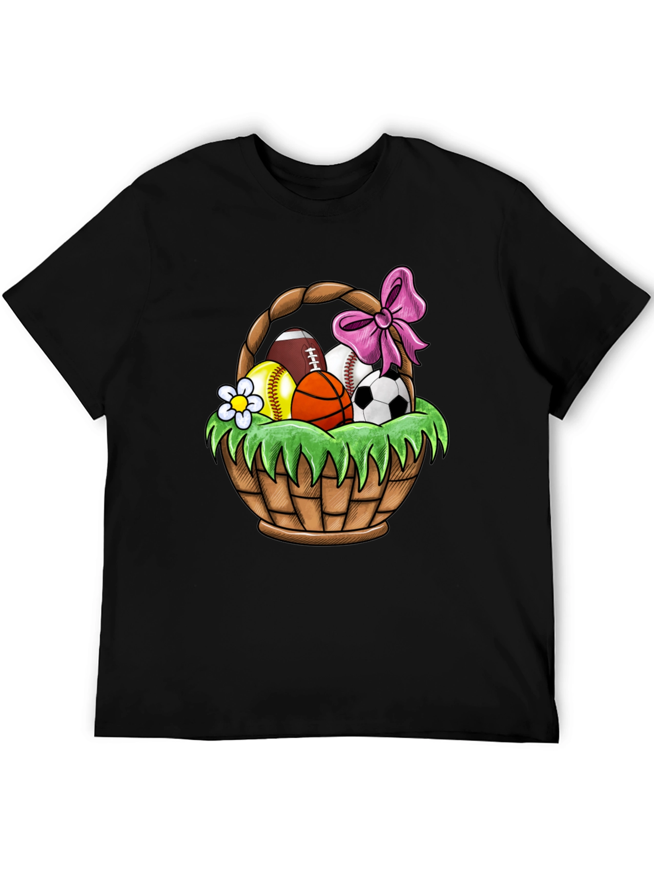 Sports Ball Easter Basket Graphic Tee