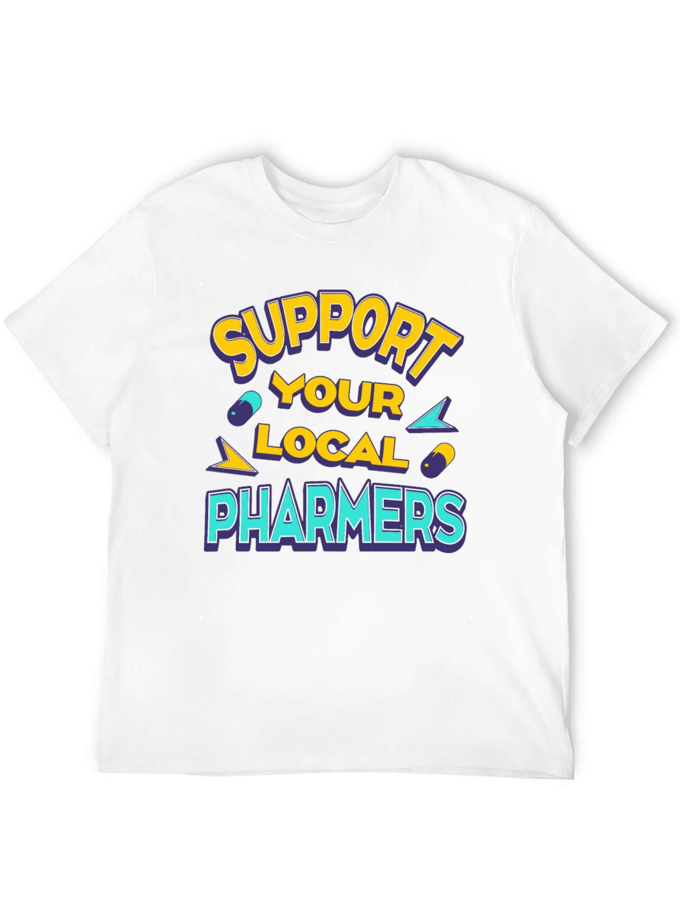 Support Your Local Pharmers Black T-Shirt