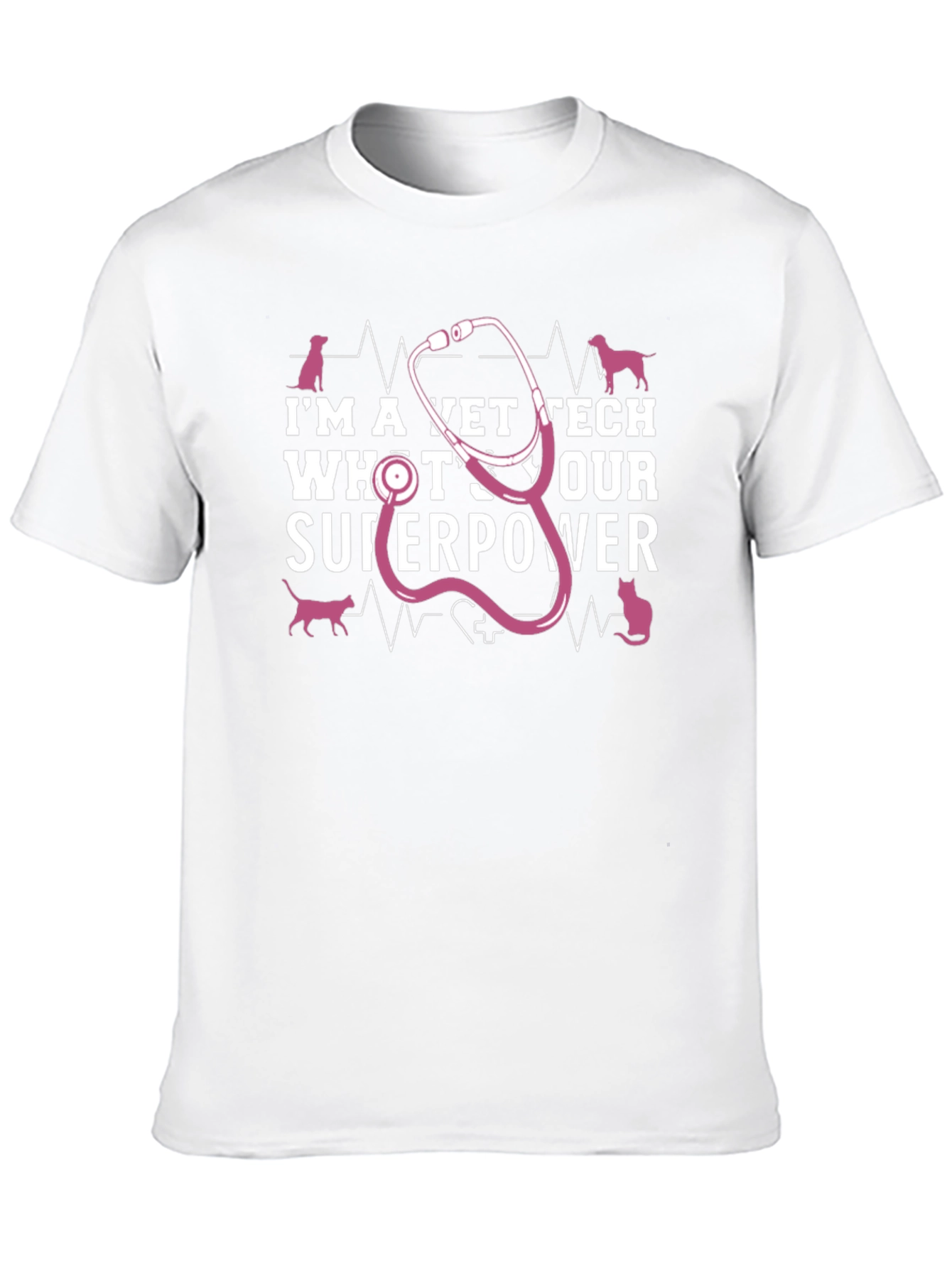 Vet Tech Superpower T-Shirt - Animal Lover Tee
