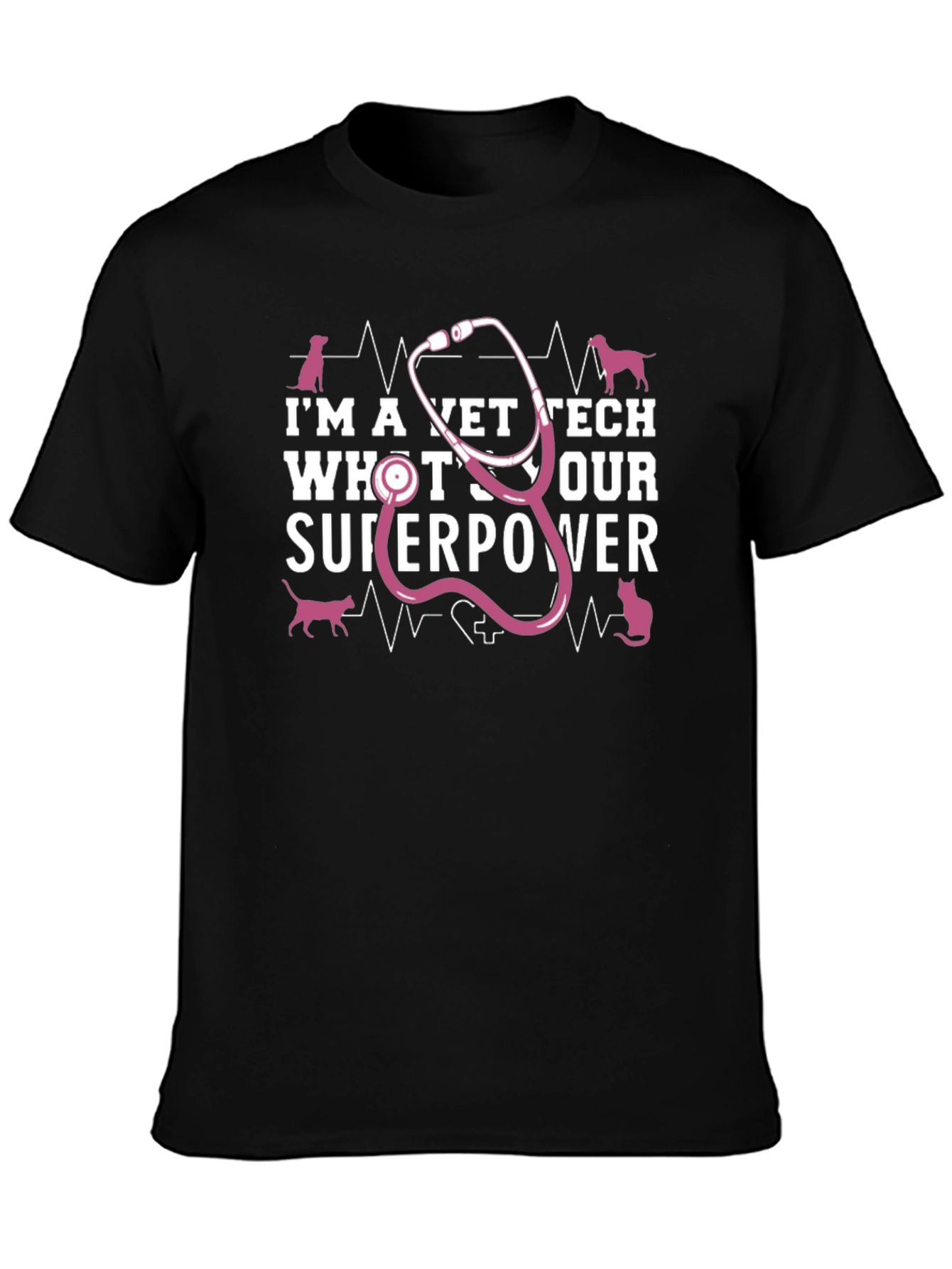 Vet Tech Superpower T-Shirt - Animal Lover Tee