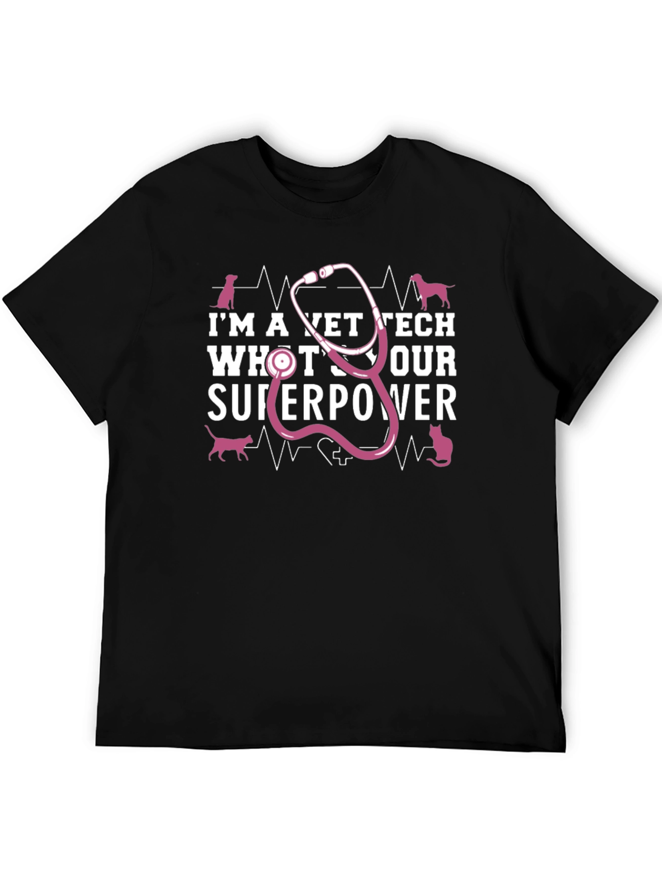 Vet Tech Superpower T-Shirt - Animal Lover Tee