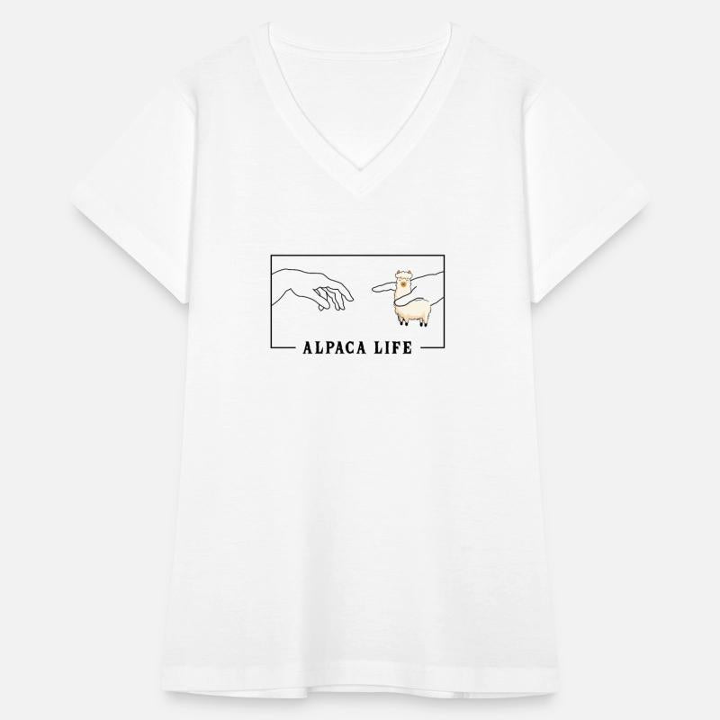 Michelangelo Creation of Adam Alpaca Guanaco