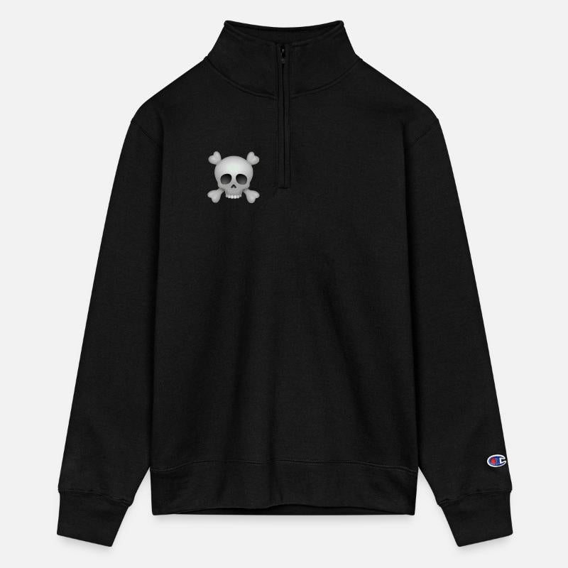 Minimalist Skull with Crossbones Design