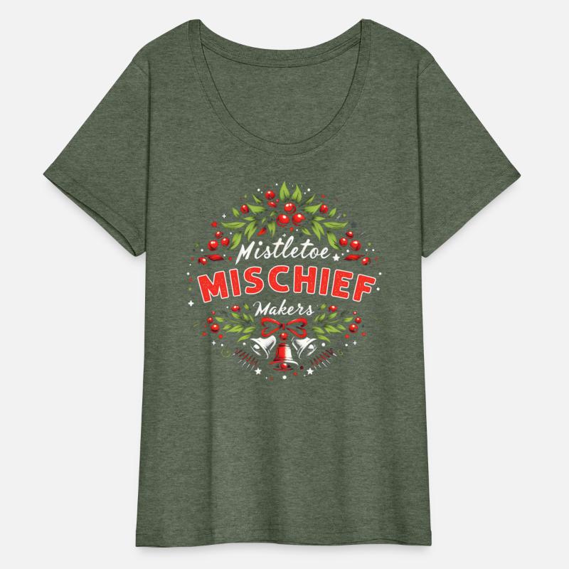 Mistletoe Mischief Makers Funny Matching Christmas