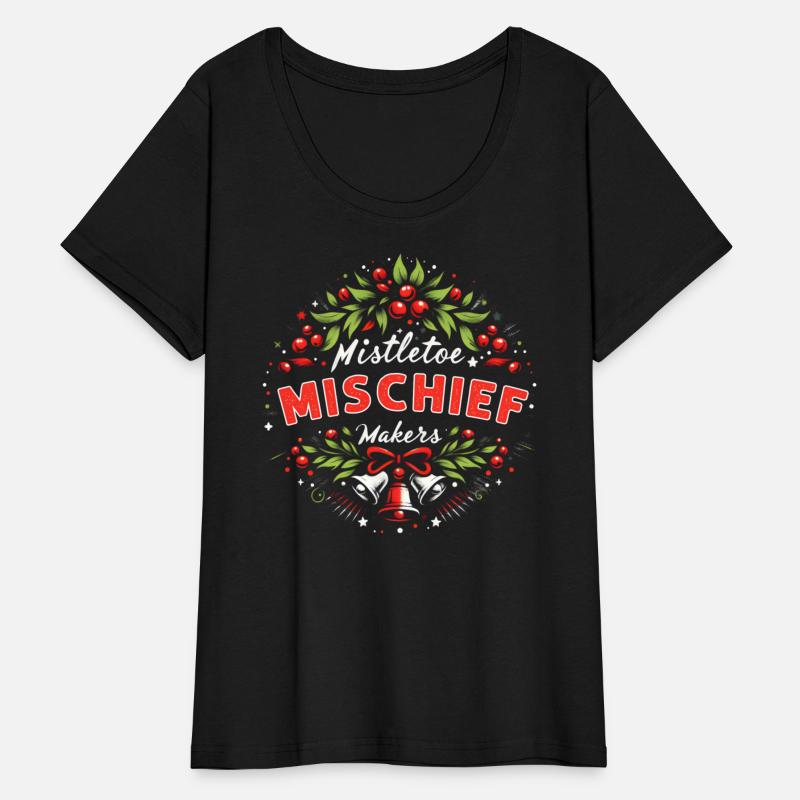 Mistletoe Mischief Makers Funny Matching Christmas