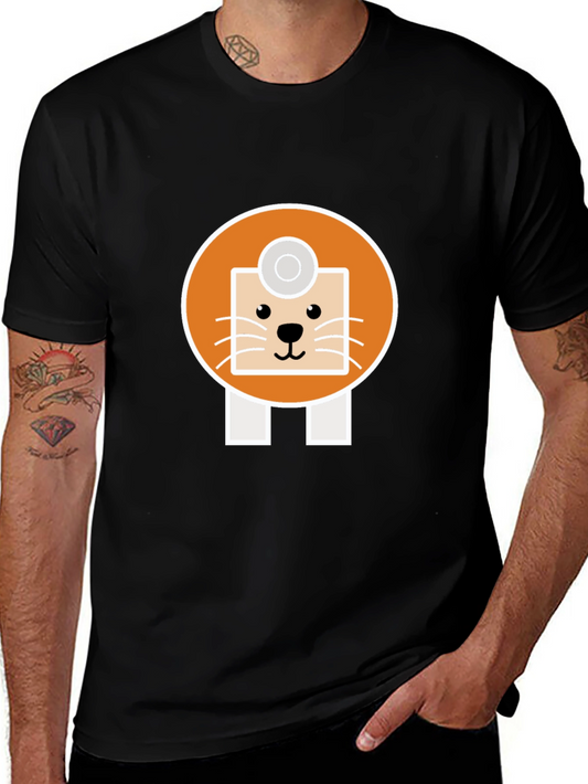 Funny Vet Seal Graphic Tee - Soft Cotton Blend T-Shirt