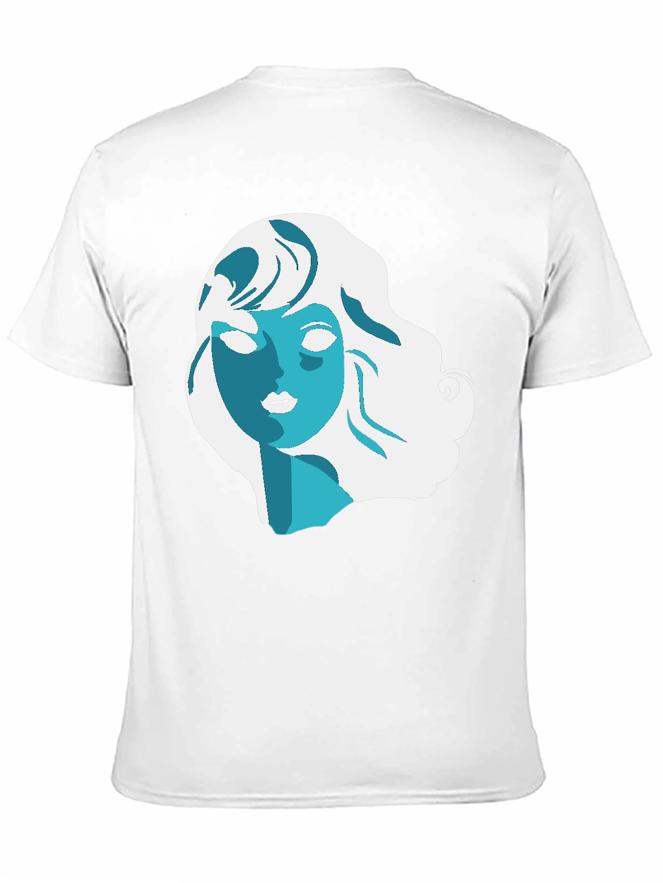 Abstract Woman Graphic Black T-Shirt