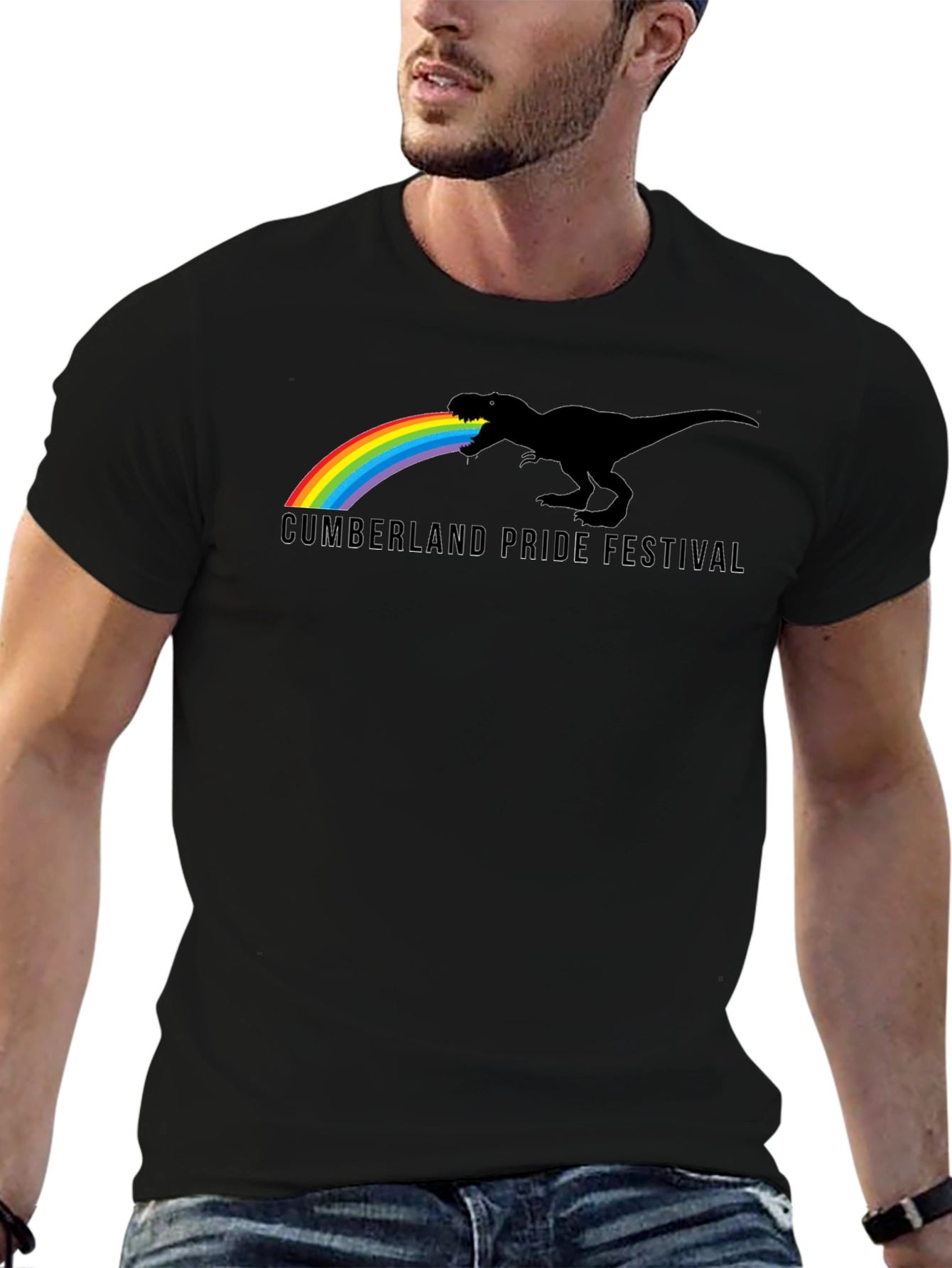 Pride Festival T-Rex Rainbow T-Shirt