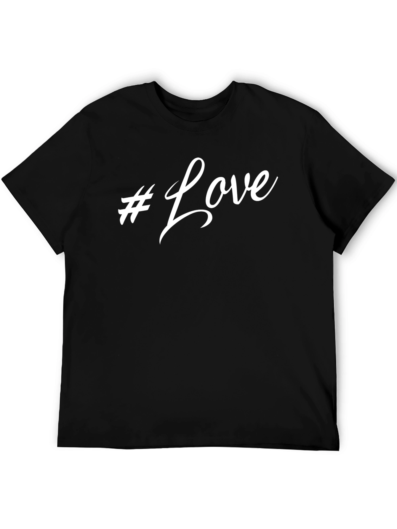 #Love Black T-Shirt - Stylish & Trendy