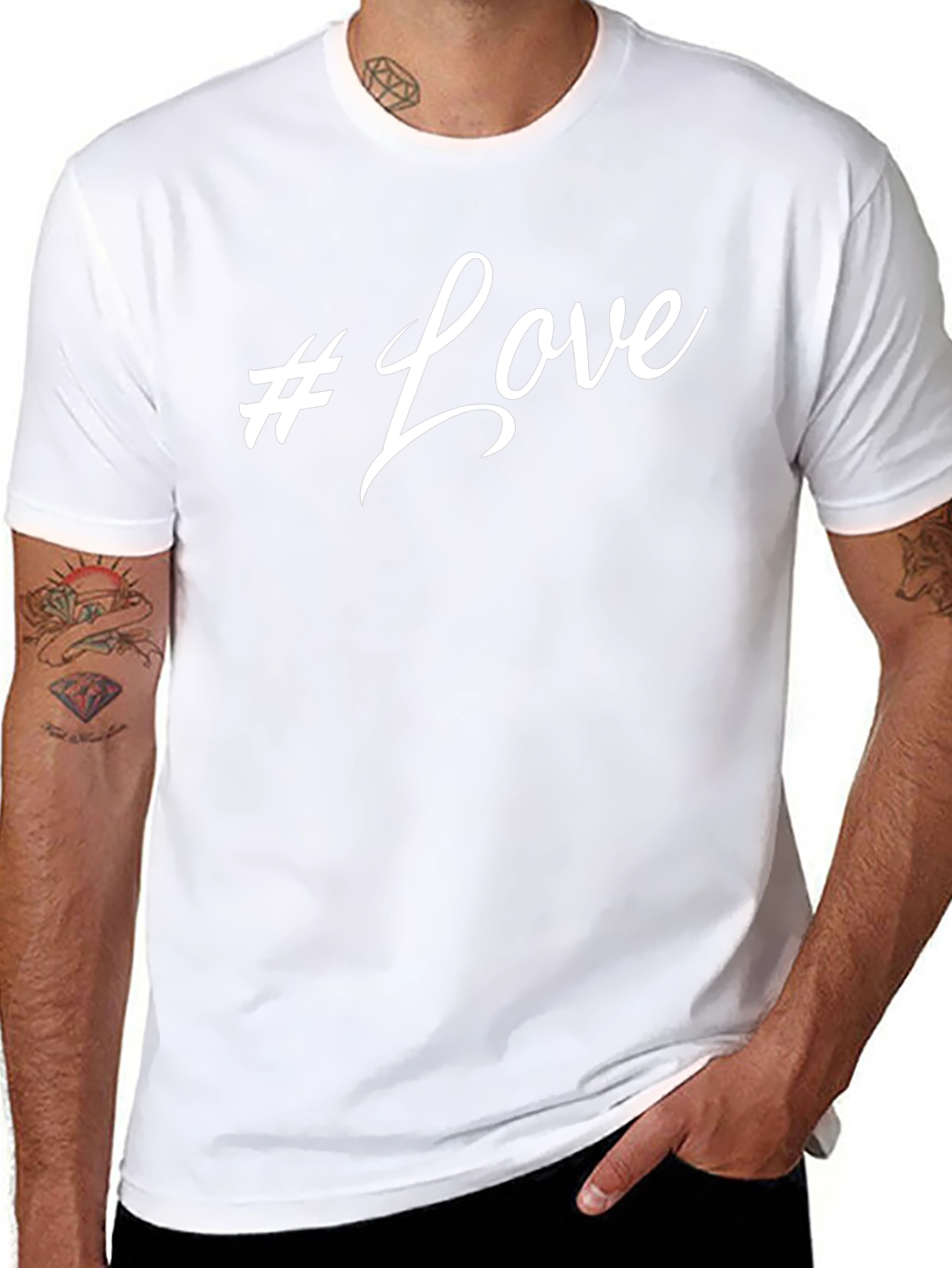 #Love Black T-Shirt - Stylish & Trendy