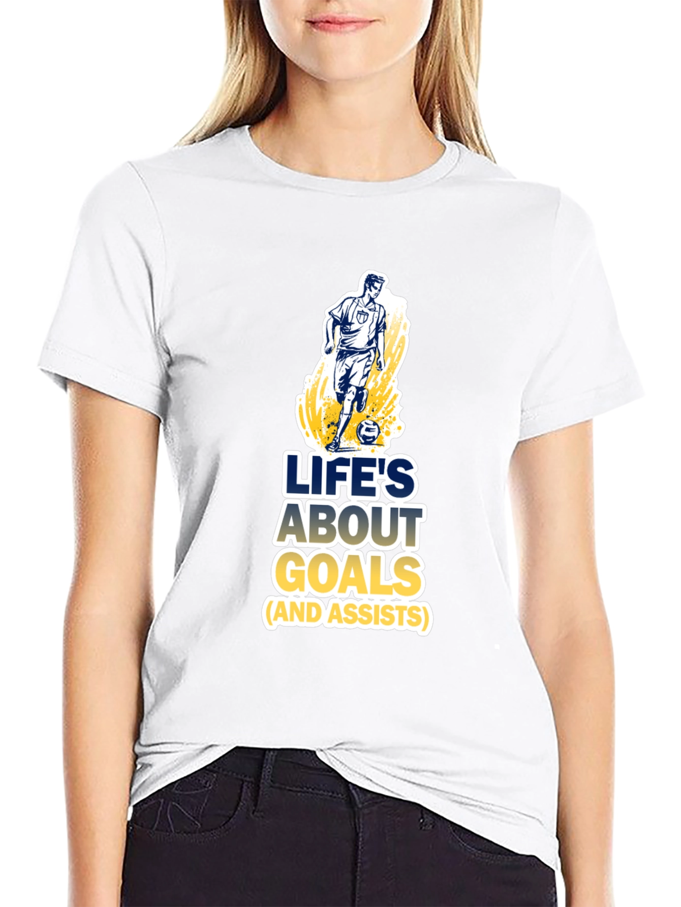 Lifes About Goals Soccer T-Shirt