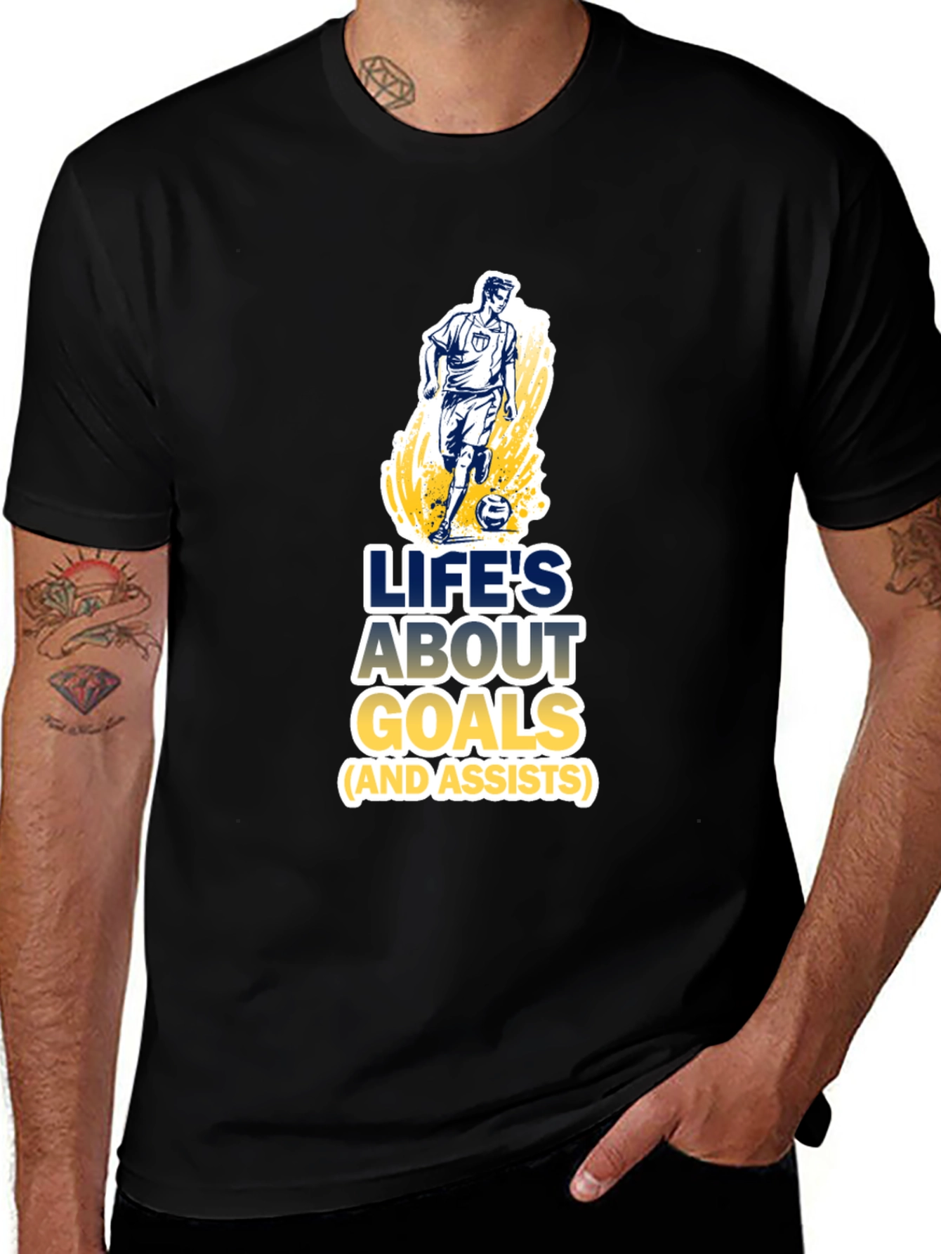 Lifes About Goals Soccer T-Shirt