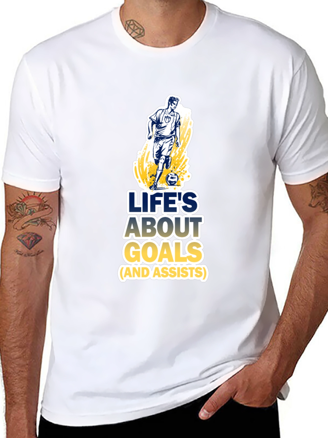 Lifes About Goals Soccer T-Shirt
