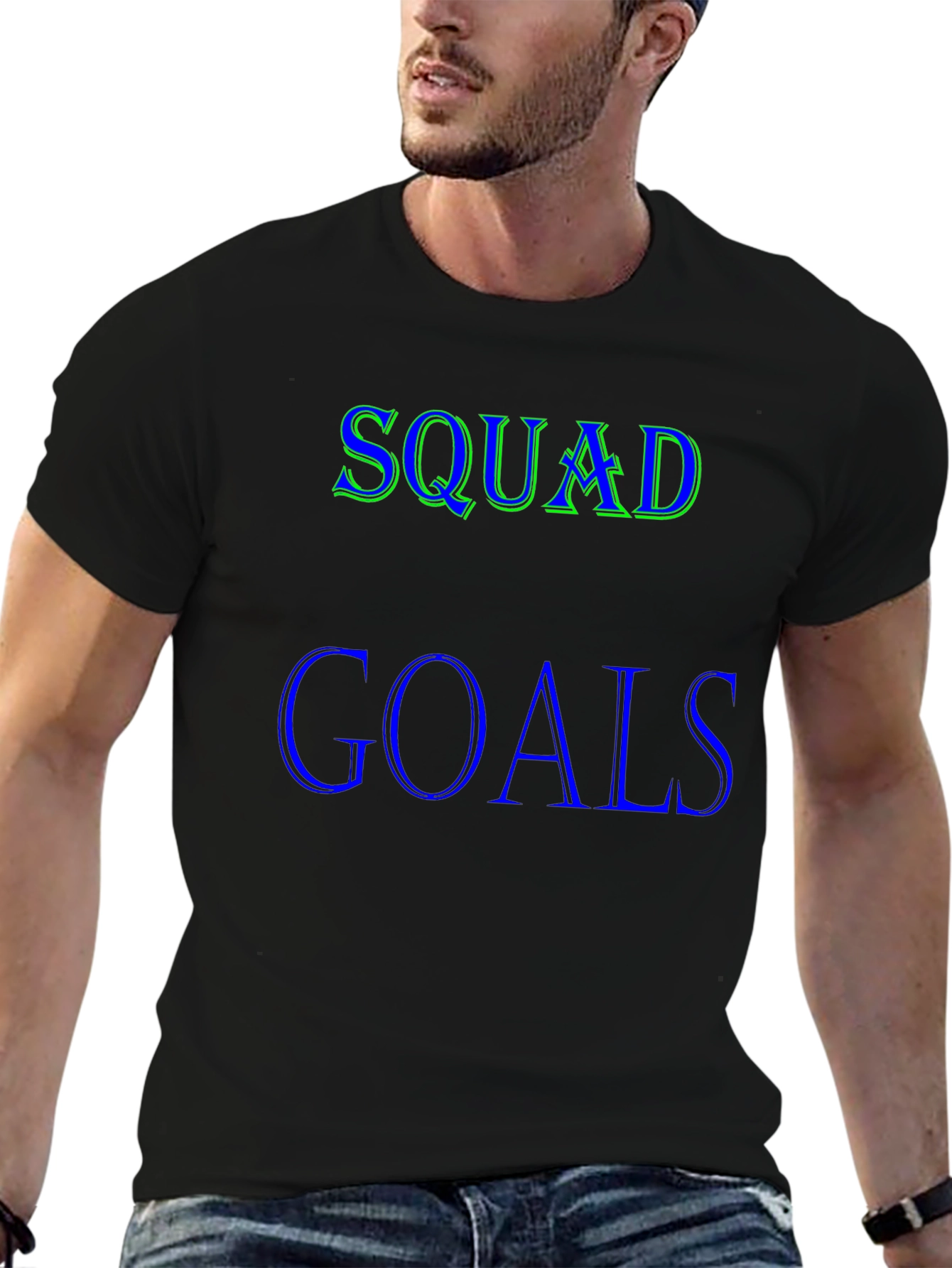 Squad Goals T-Shirt - Black Graphic Tee
