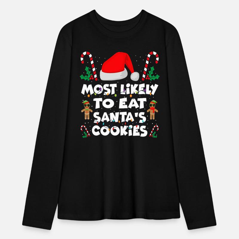 Most Likely To Eat Santa Cookies Xmas Happy Family