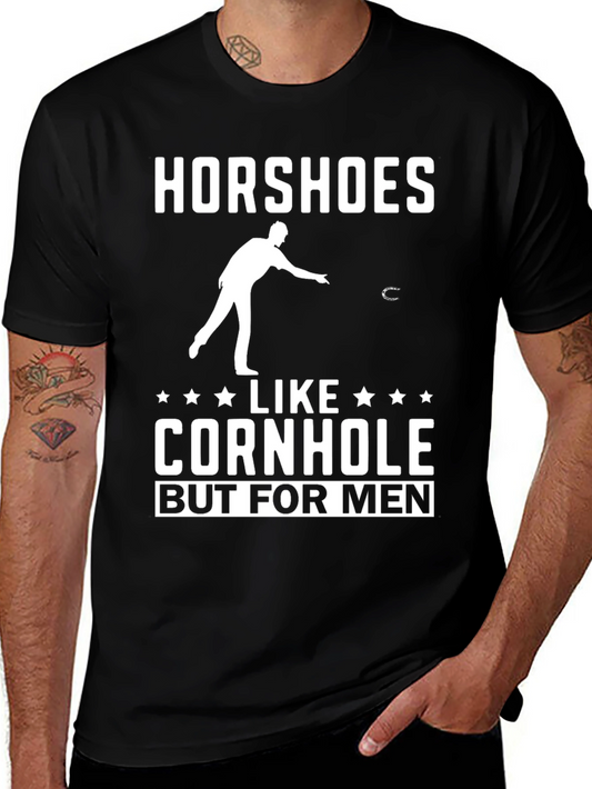 Horseshoes Like Cornhole But For Men T-Shirt