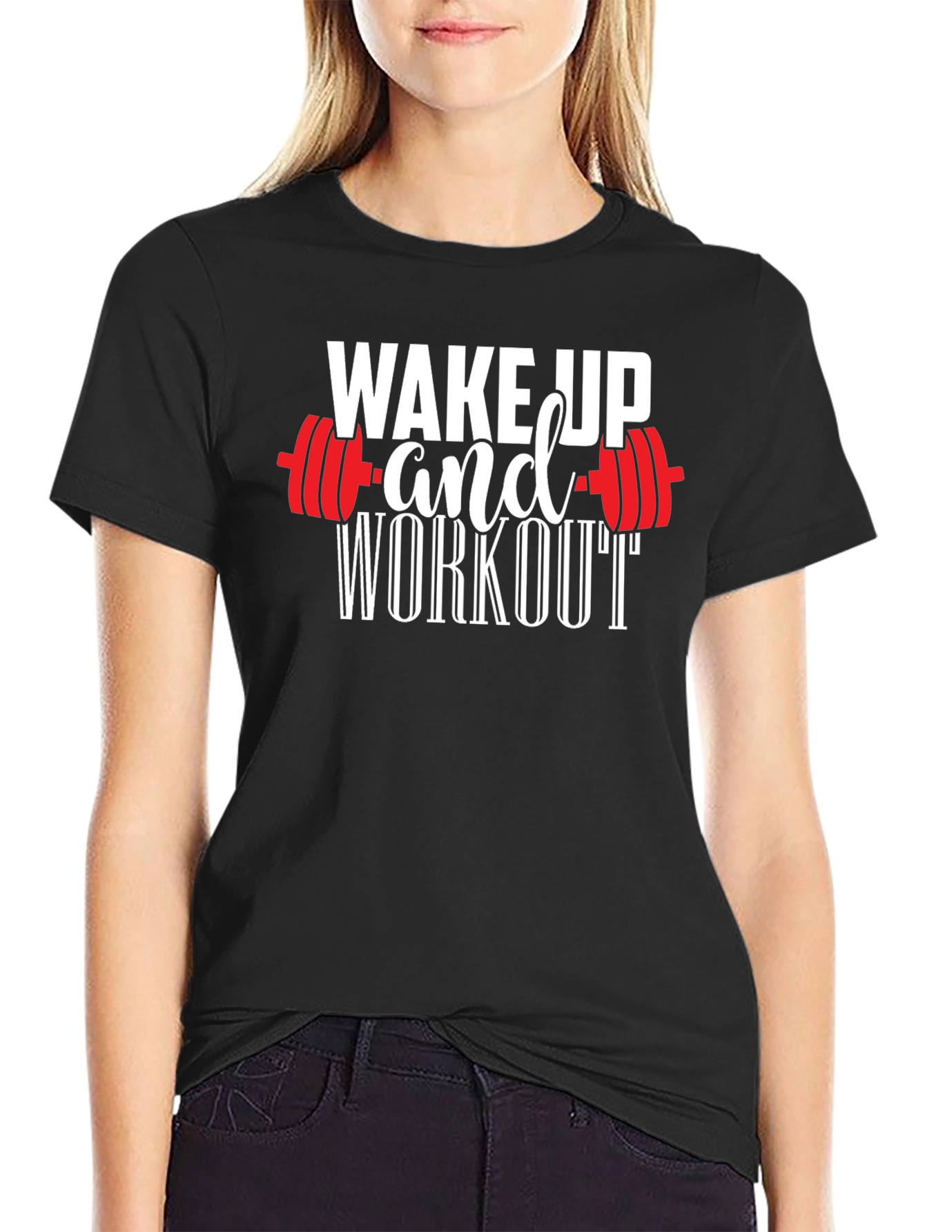 Wake Up and Workout T-Shirt - Gym Motivation
