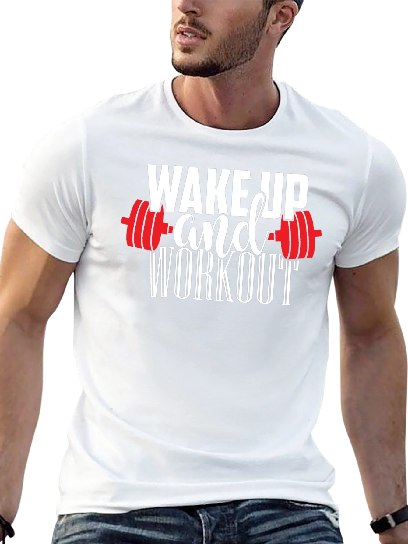 Wake Up and Workout T-Shirt - Gym Motivation