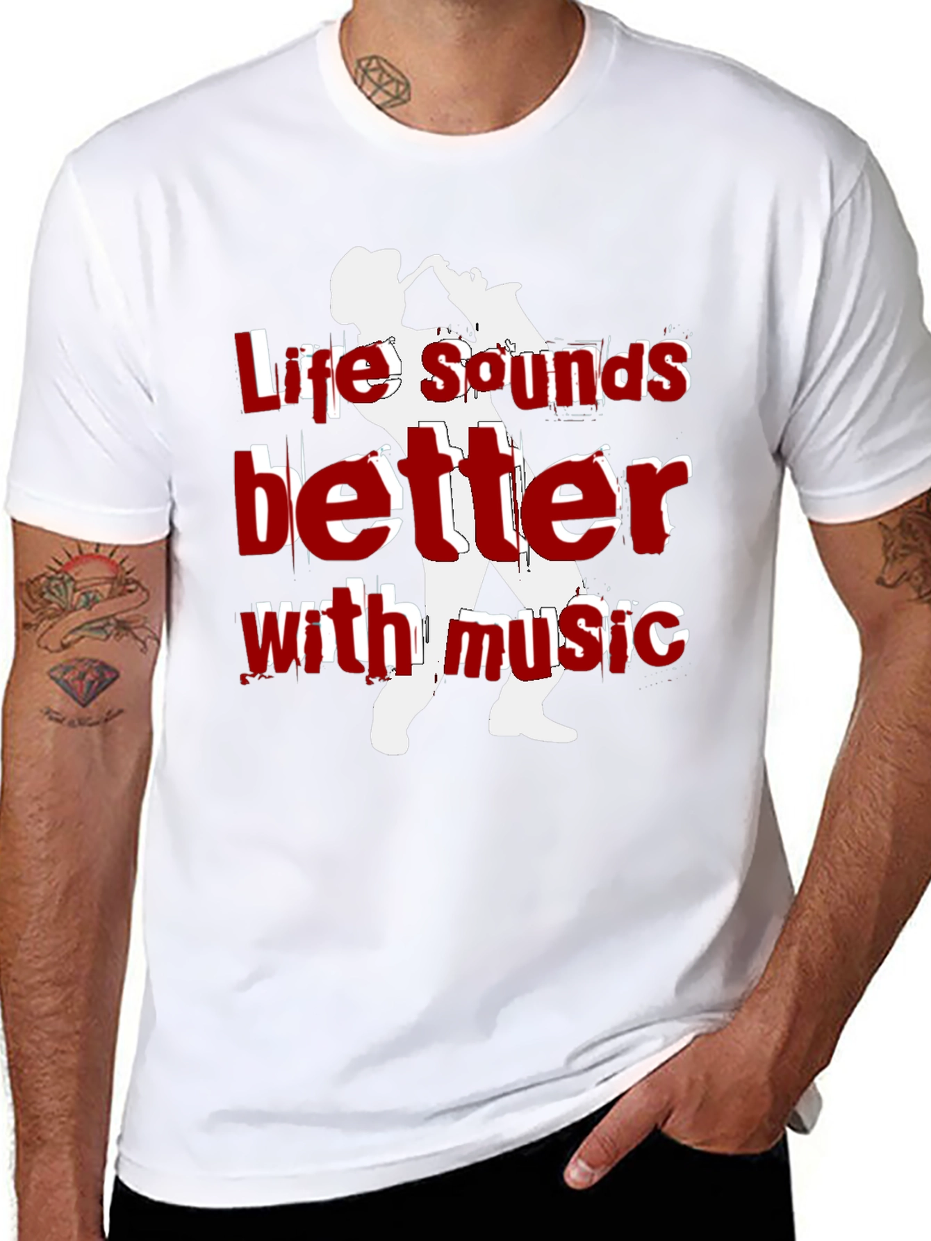 Life Sounds Better Music T-Shirt