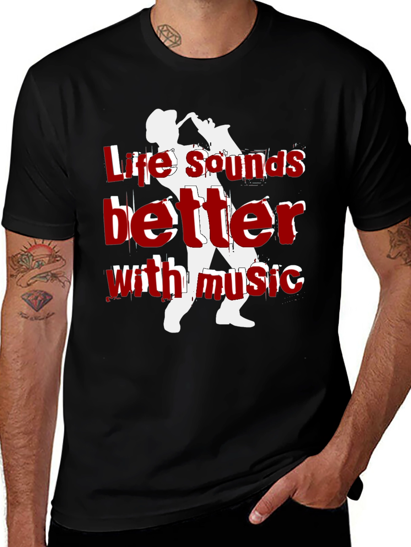 Life Sounds Better Music T-Shirt