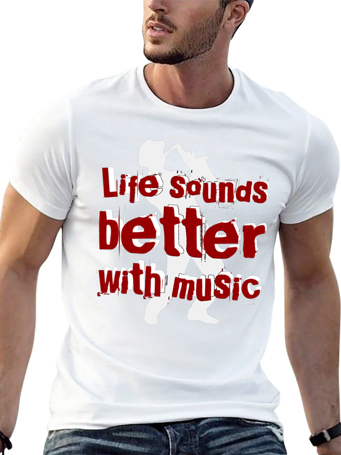 Life Sounds Better Music T-Shirt