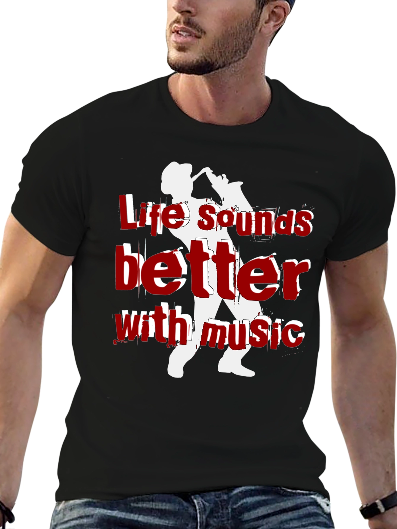 Life Sounds Better Music T-Shirt