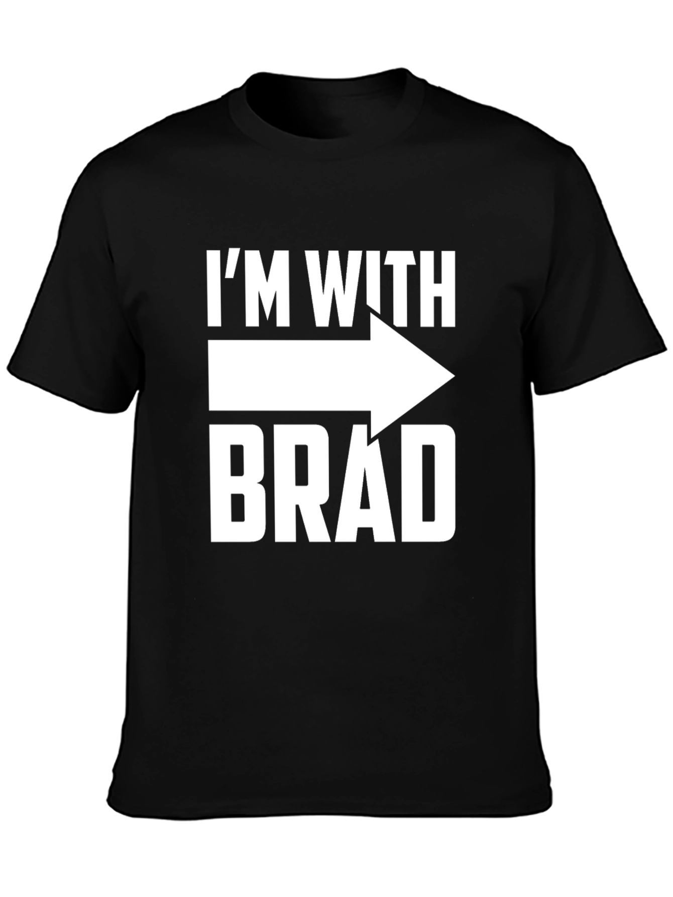 Im With Brad Arrow T-Shirt Novelty Tee