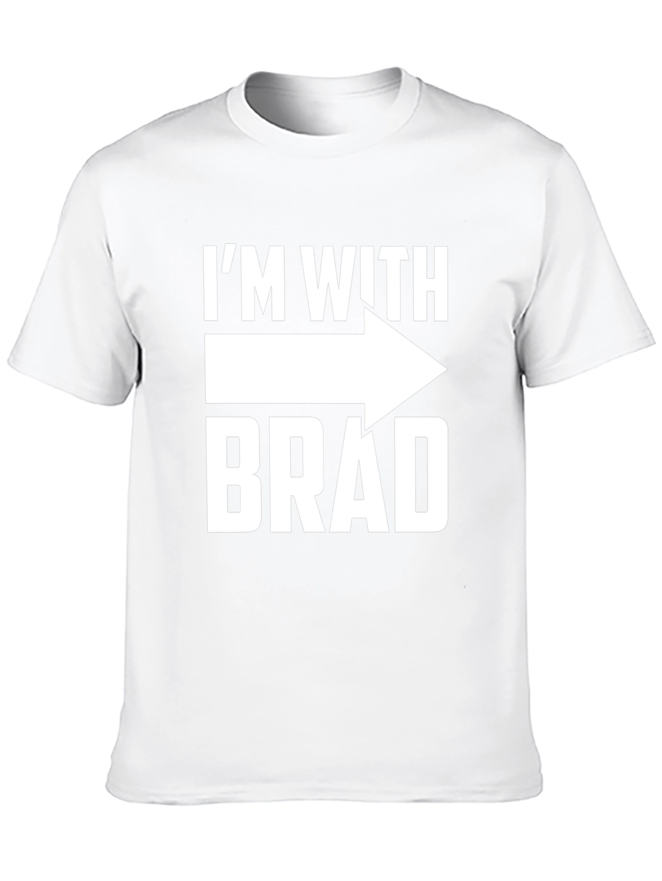 Im With Brad Arrow T-Shirt Novelty Tee