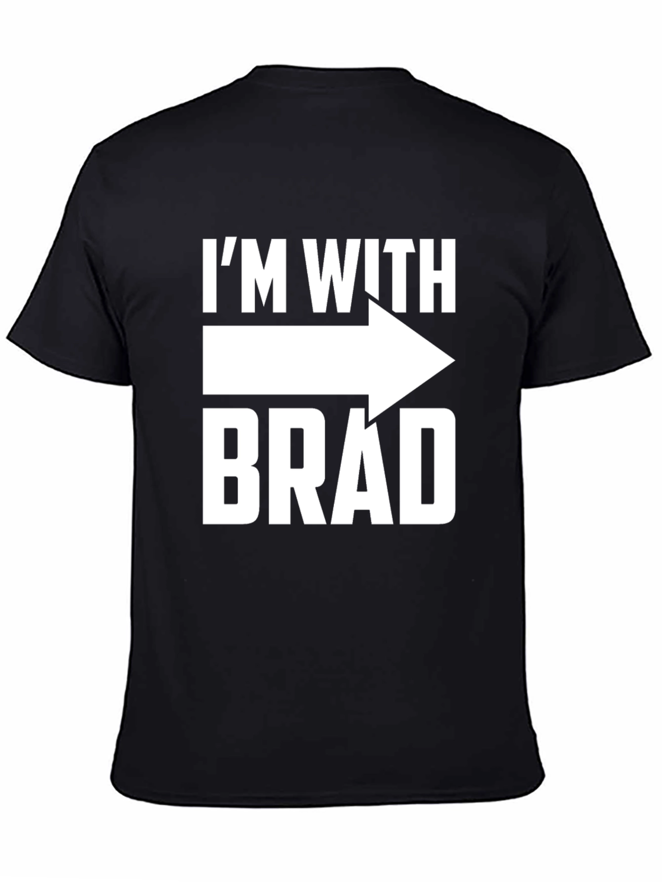 Im With Brad Arrow T-Shirt Novelty Tee
