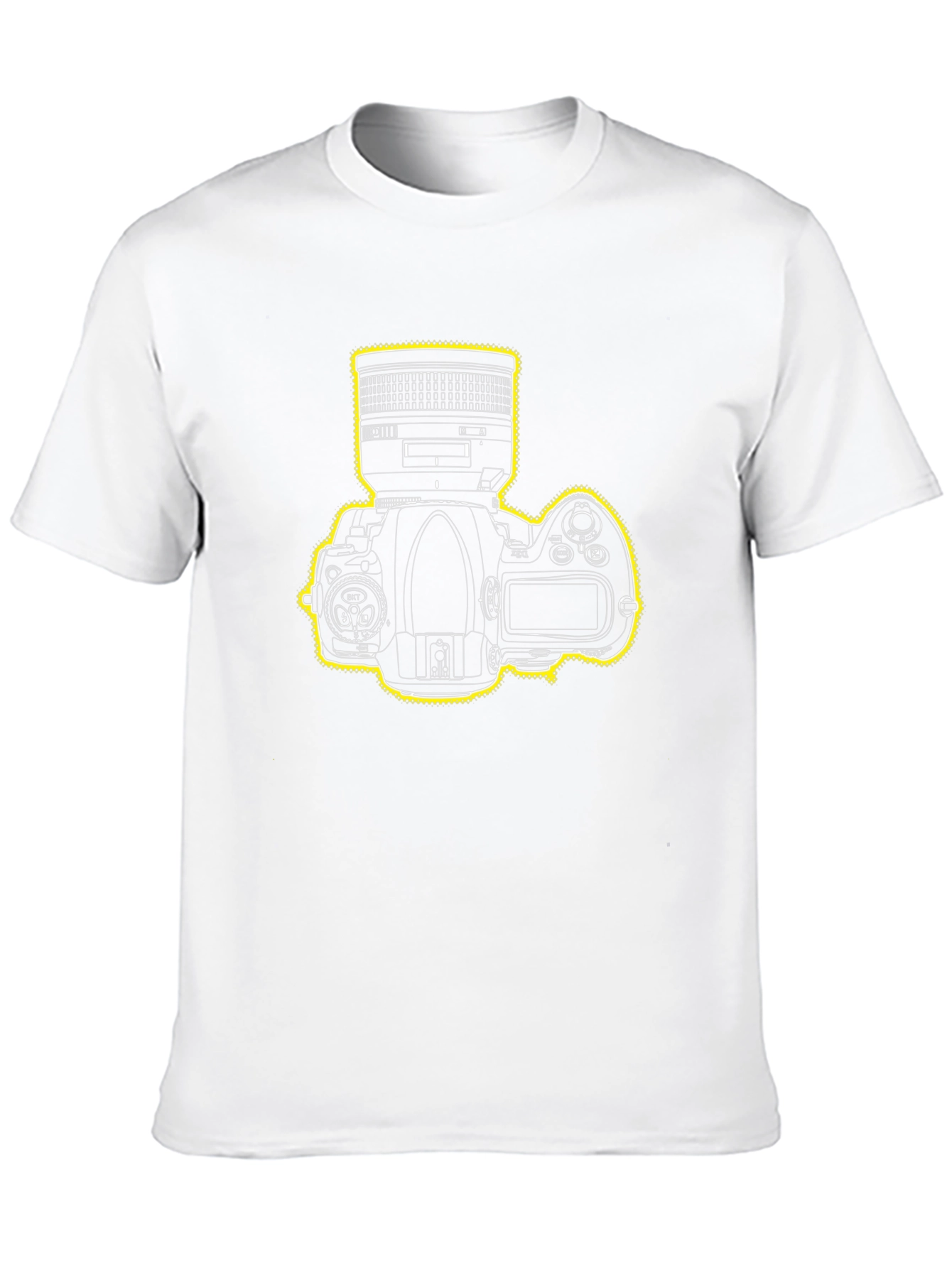 Camera Graphic Print Black T-Shirt