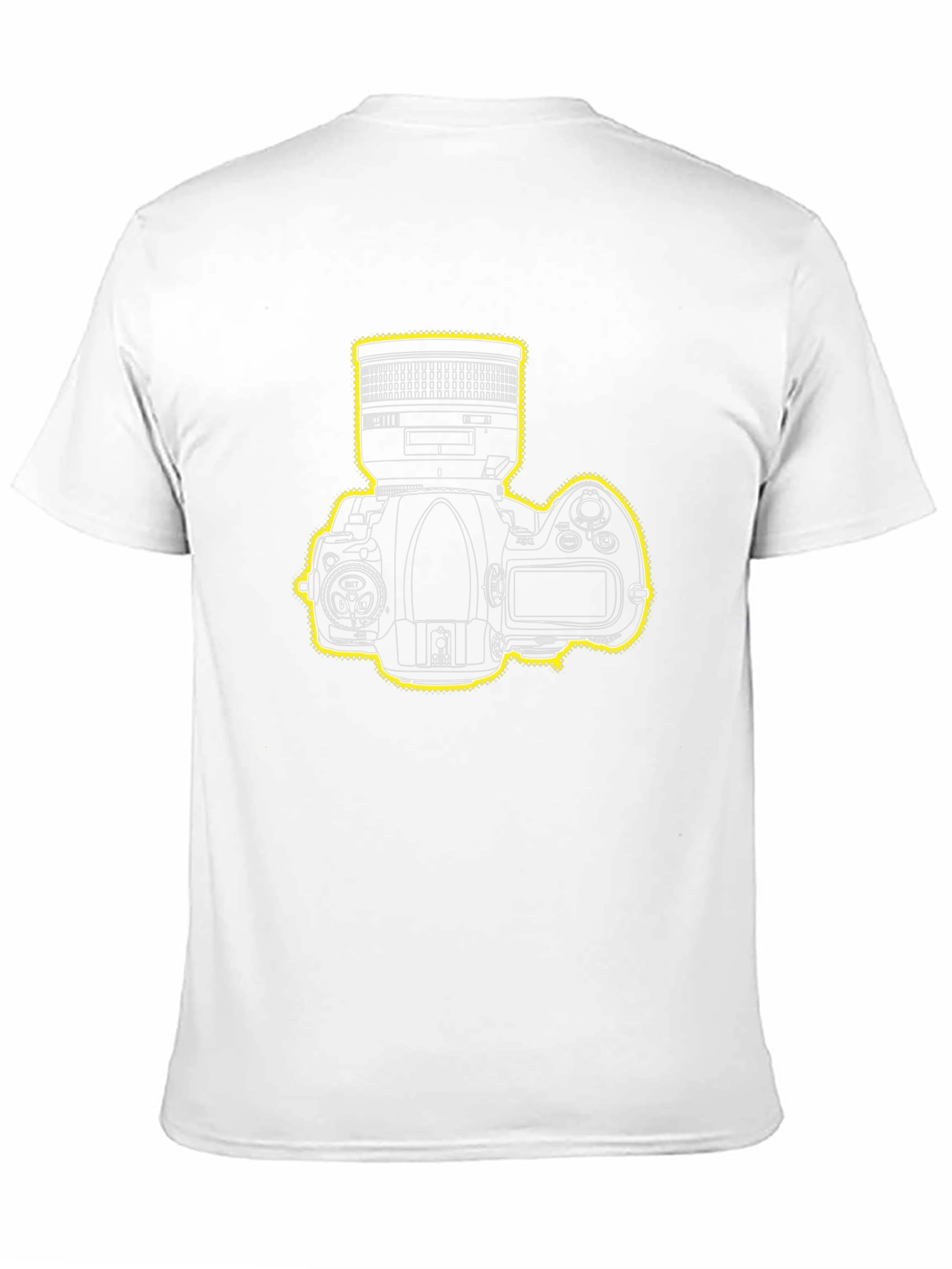 Camera Graphic Print Black T-Shirt