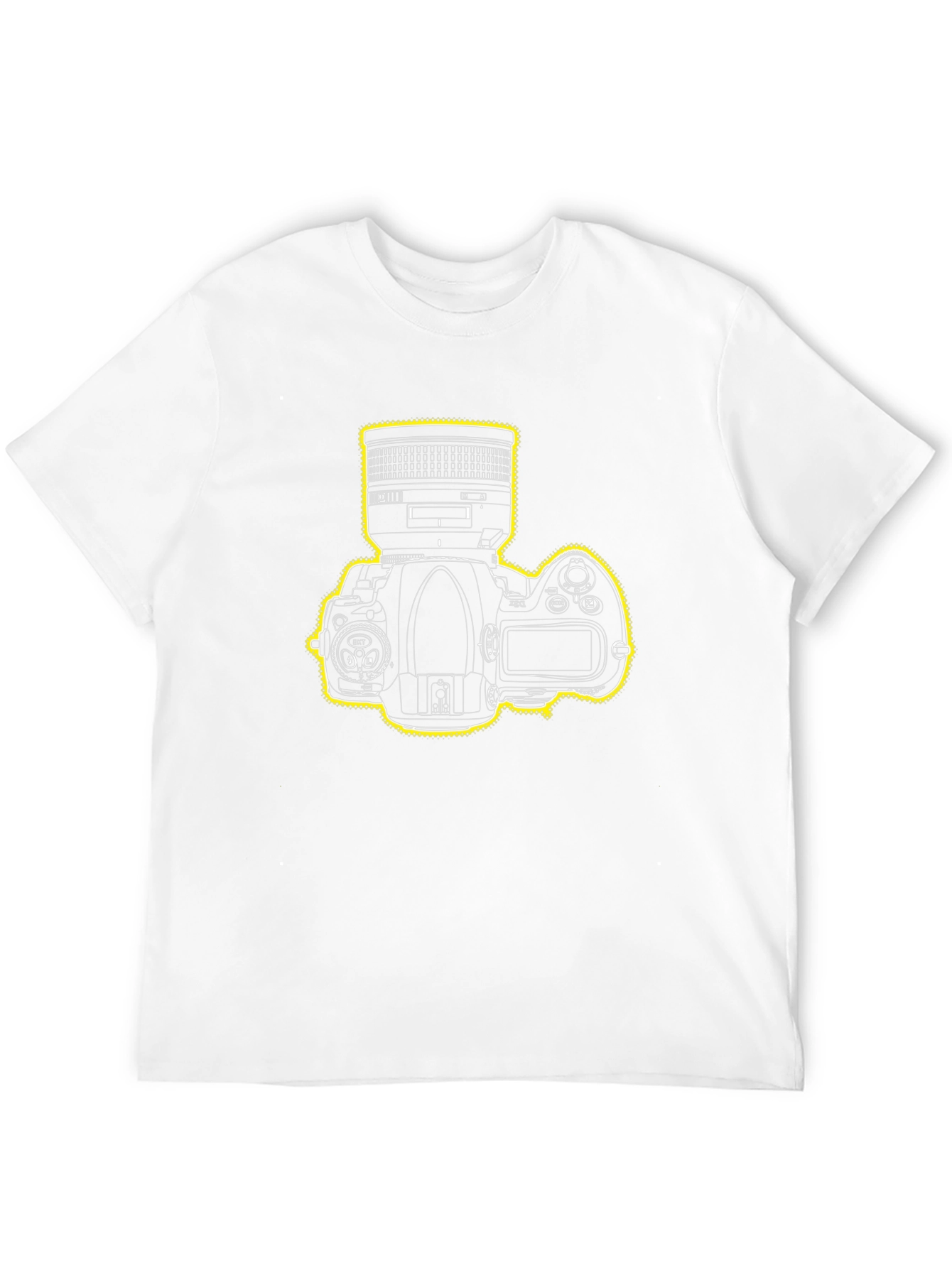 Camera Graphic Print Black T-Shirt
